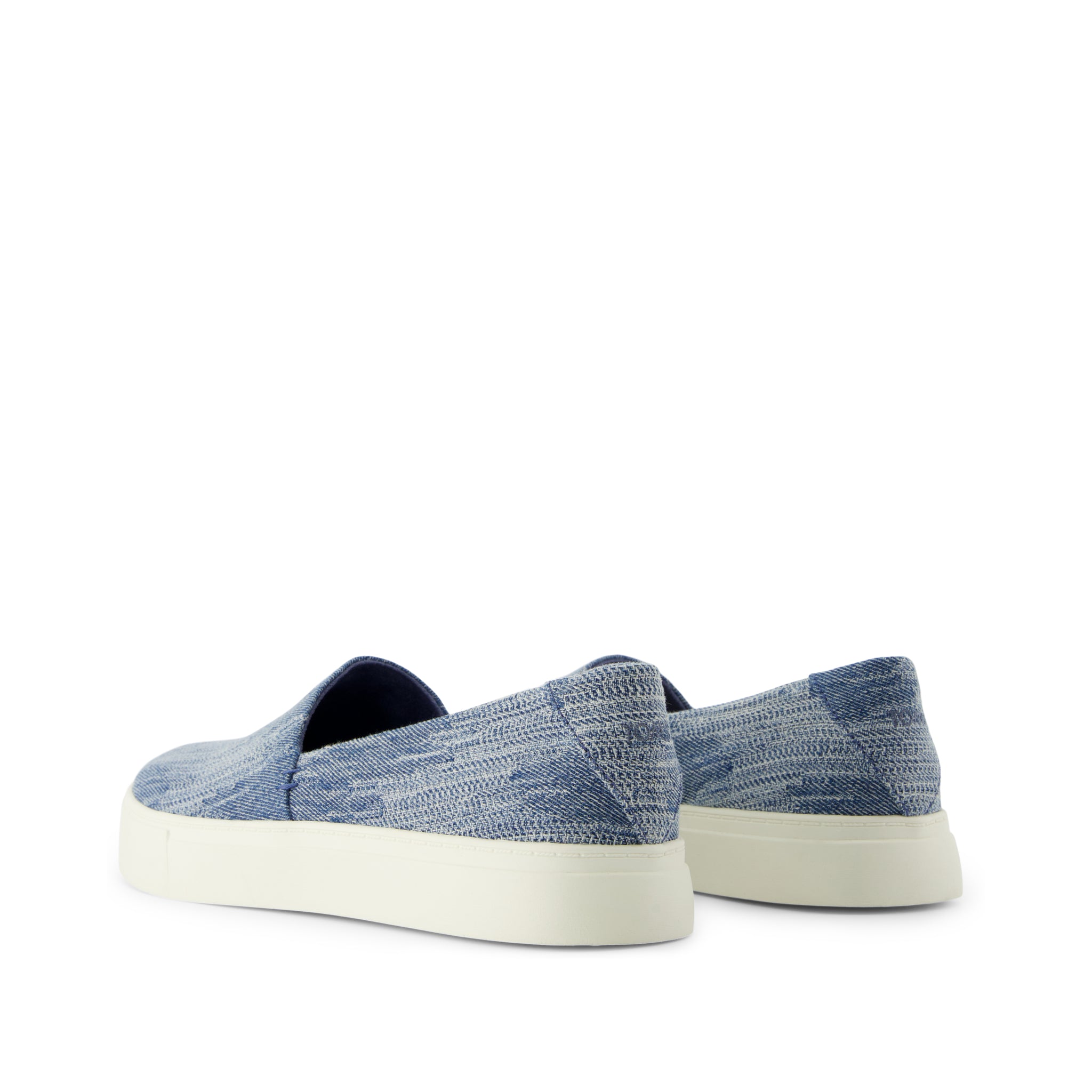 Kameron Slip On Sneaker - Dark Sky Textured Denim Back View