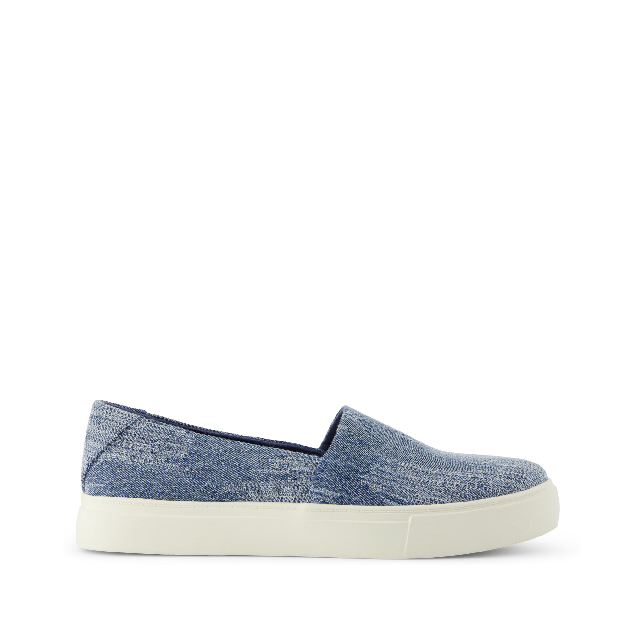 Kameron Slip On Sneaker - Dark Sky Textured Denim Side View