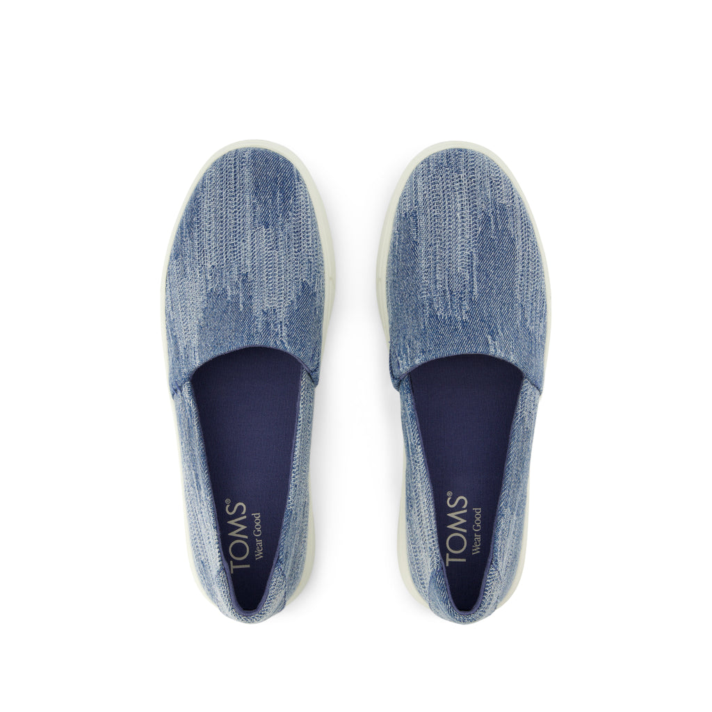 Kameron Slip On Sneaker - Dark Sky Textured Denim Top View