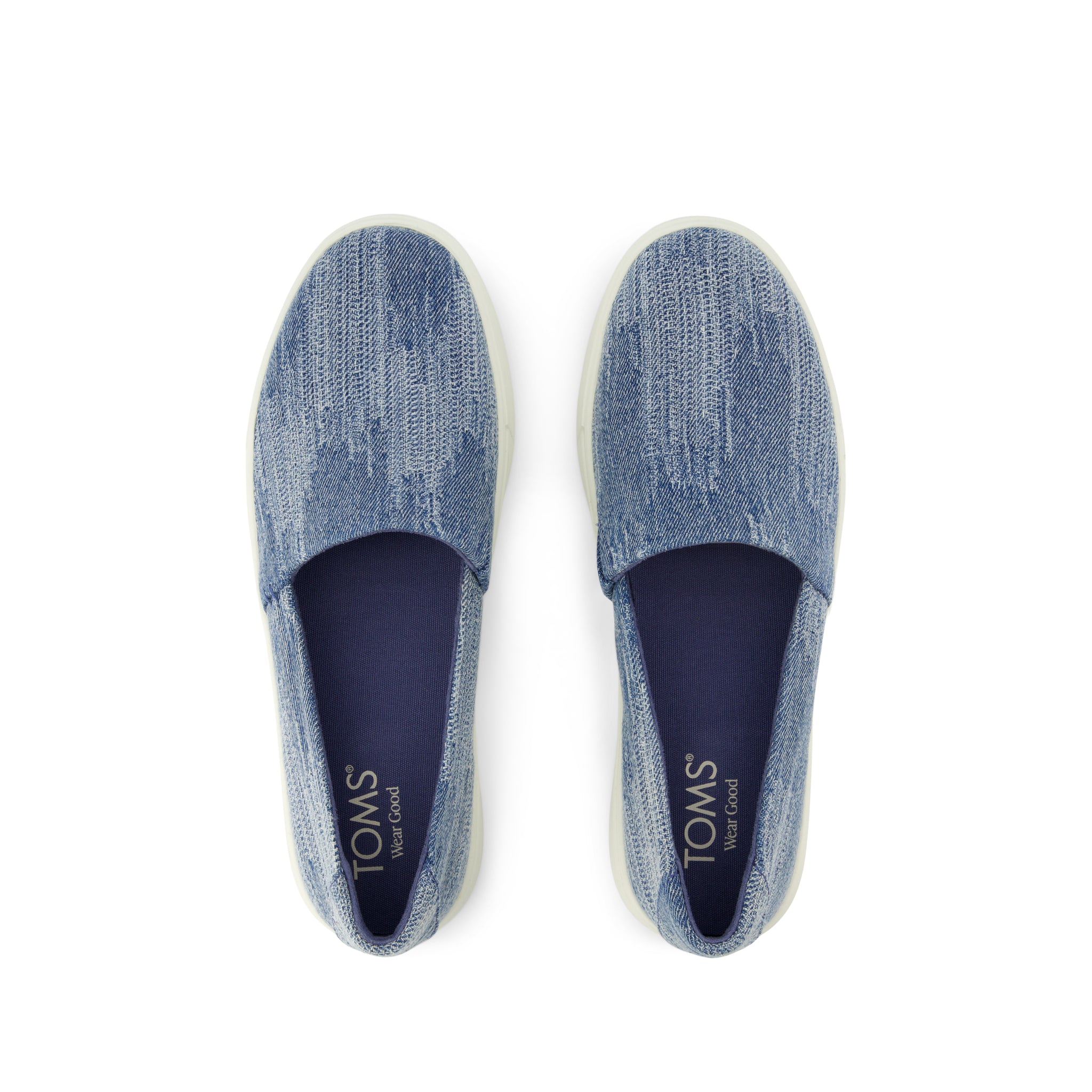 Kameron Slip On Sneaker - Dark Sky Textured Denim Top View