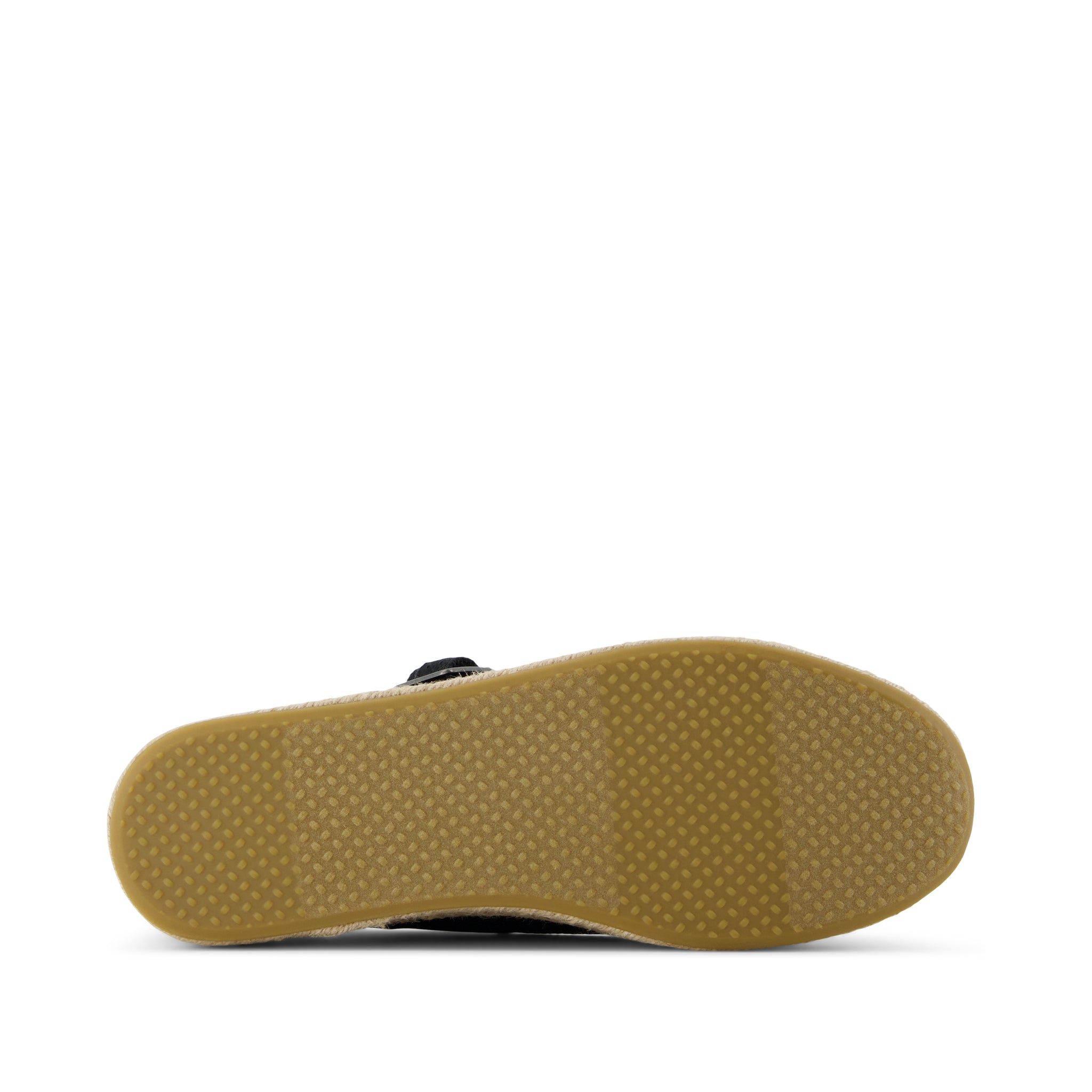 Carolina Mary Jane Espadrille - Black Heavy Canvas Bottom Sole View