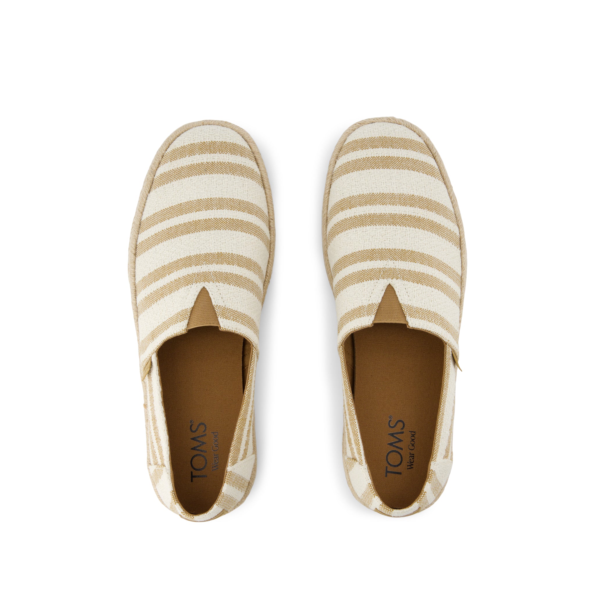 Alpargata Rope 2.0 Espadrille - Toffee Beach Stripe Top View