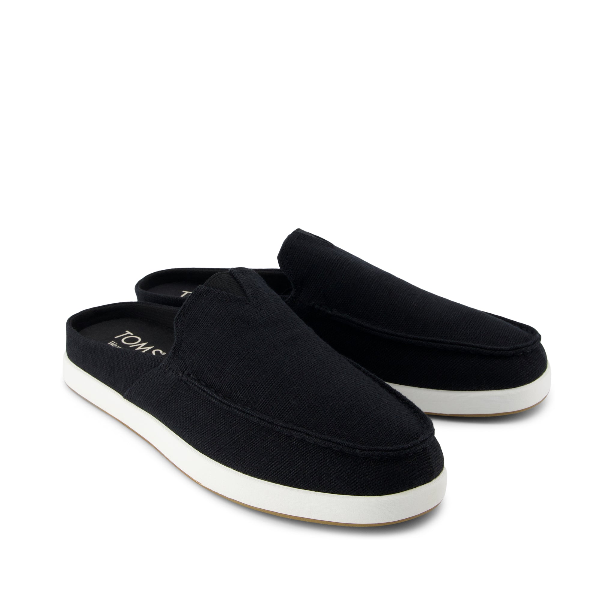 Alonso Mule - Black Heritage Canvas Front View