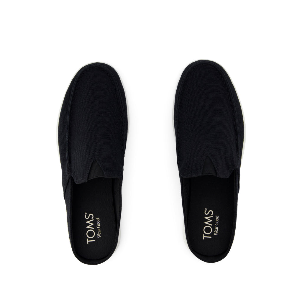 Alonso Mule - Black Heritage Canvas Top View