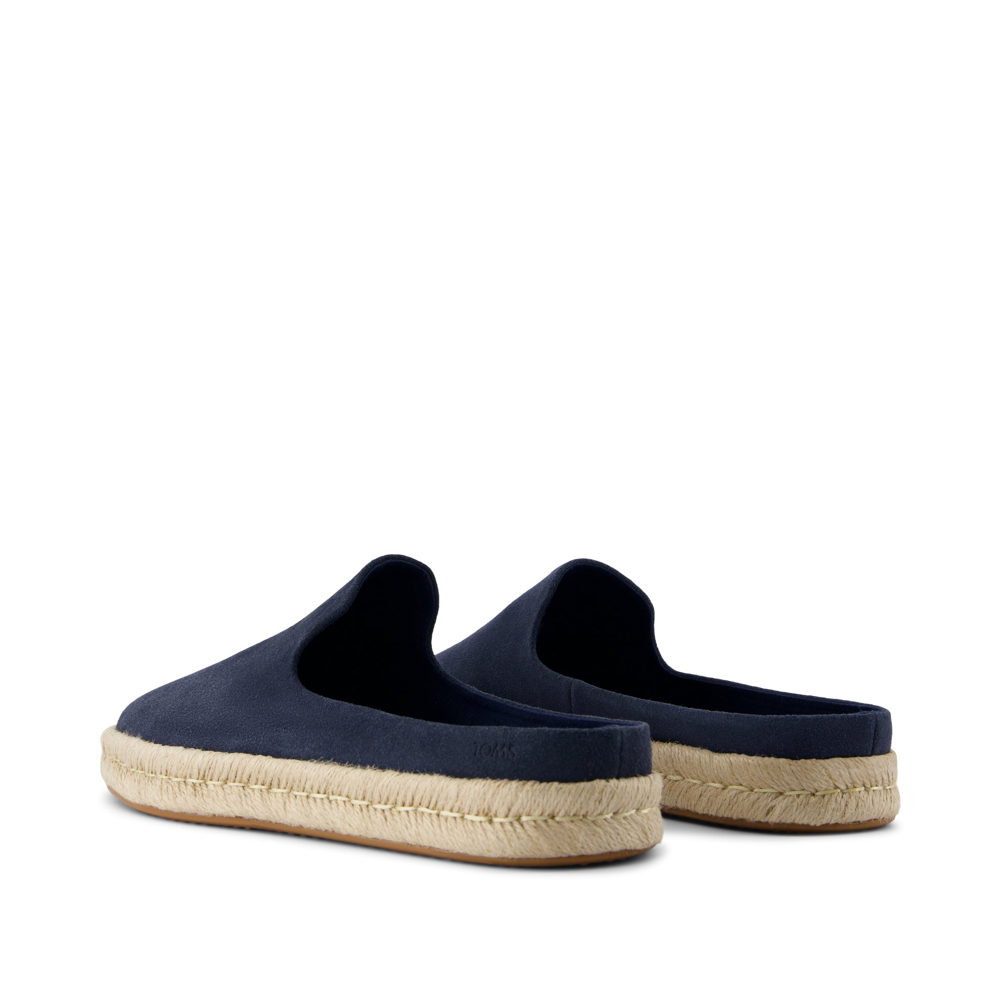 Santiago Mule - Navy Suede Back View
