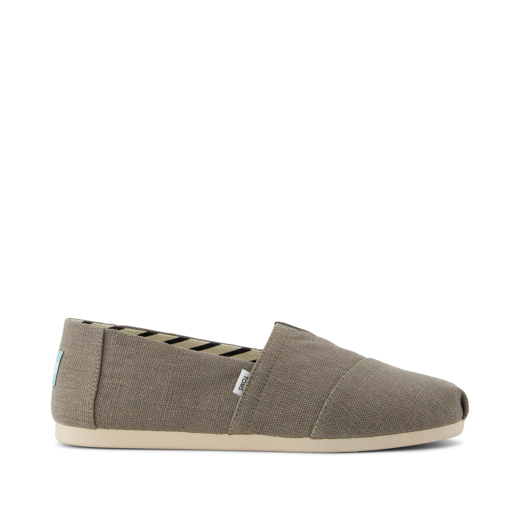 Alpargata Classic - Vetiver Grey Heritage Canvas Side View
