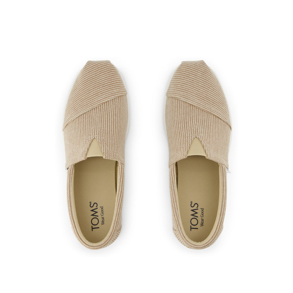 Alp FWD - Almond Subtle Stripe Top View