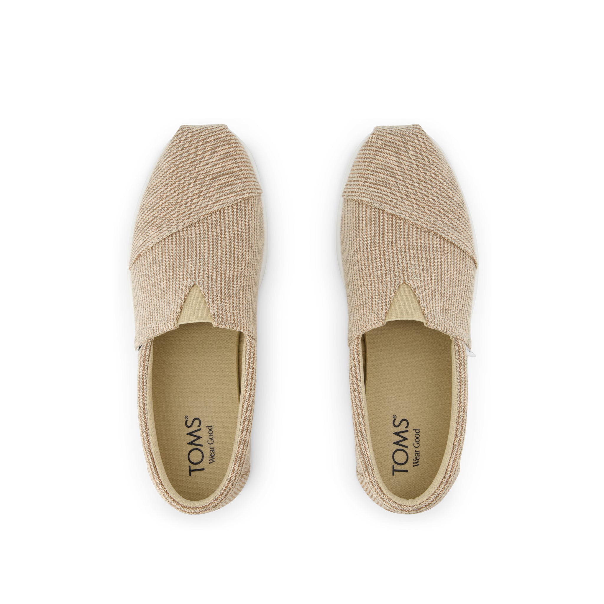 Alp FWD - Almond Subtle Stripe Top View