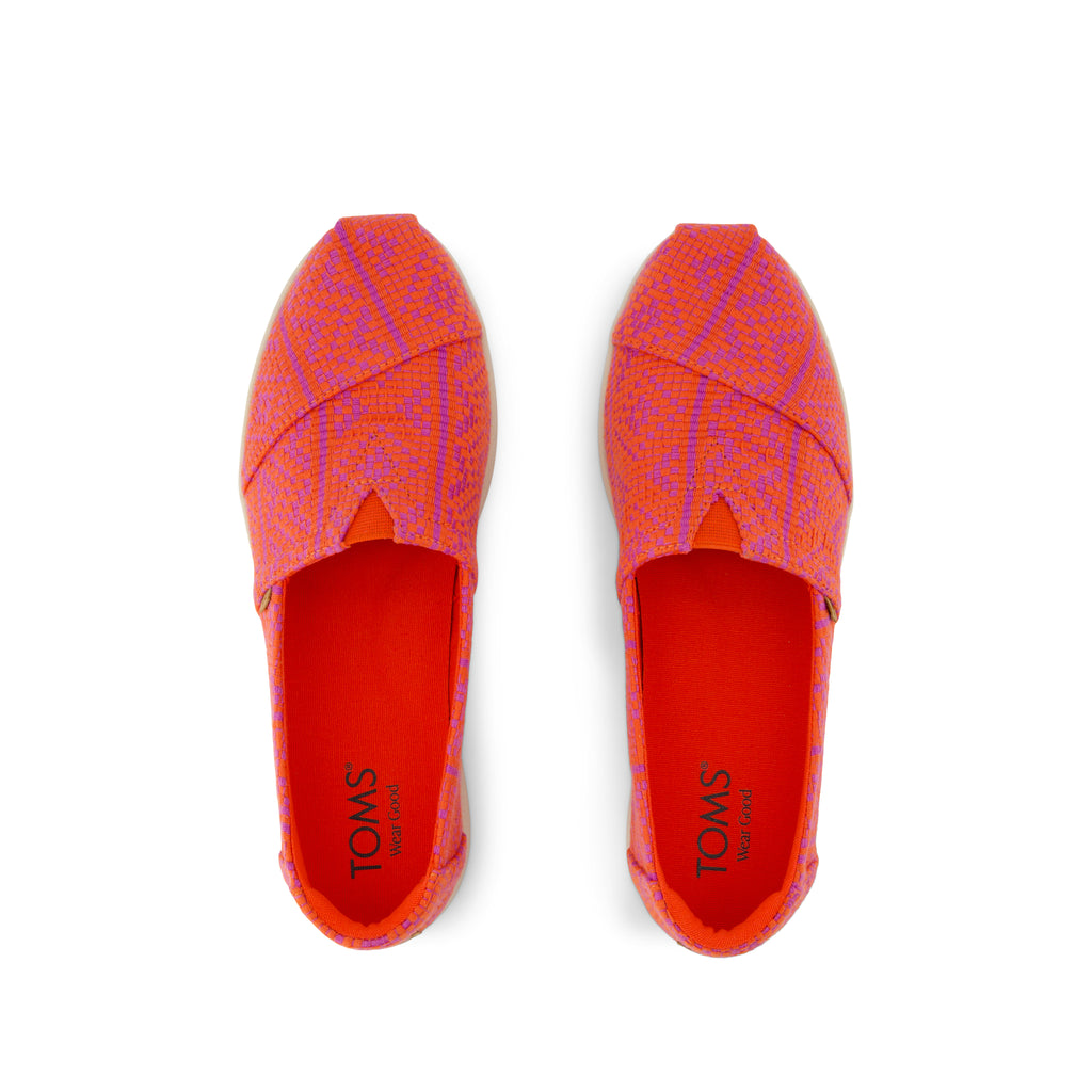 Alpargata Plus - Flame Diamond Global Woven Top View