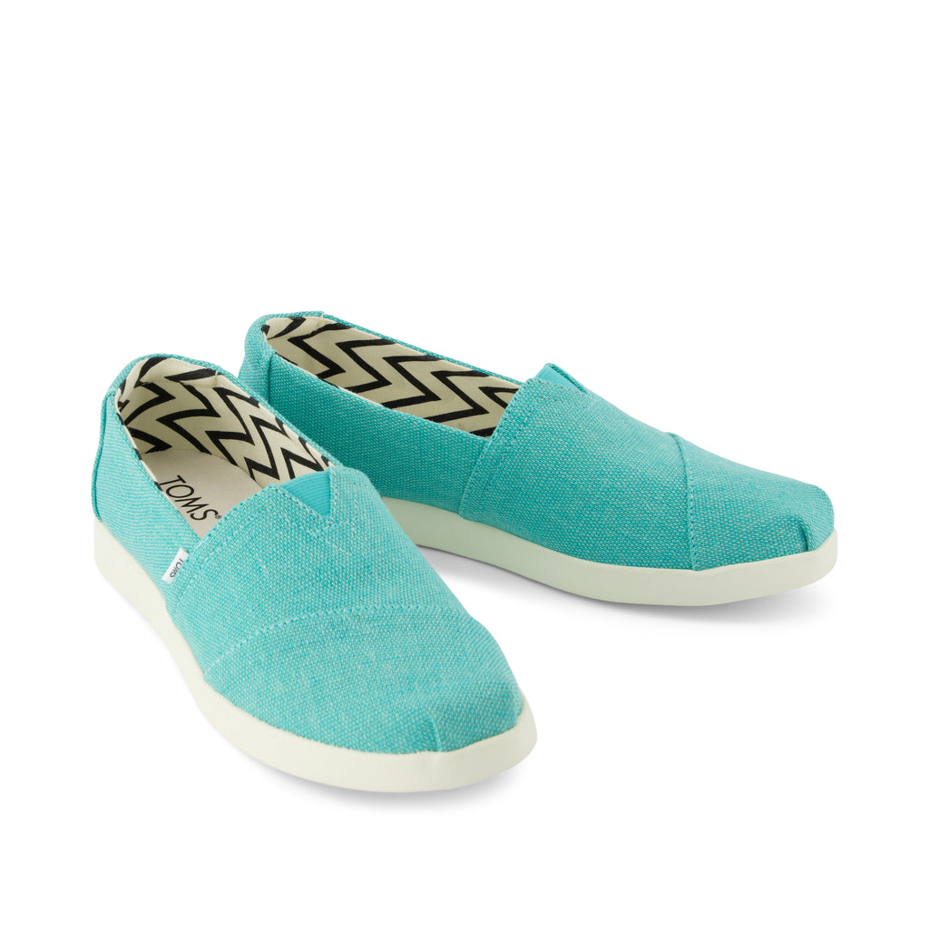 Alpargata Plus - Aqua Heritage Canvas Front View
