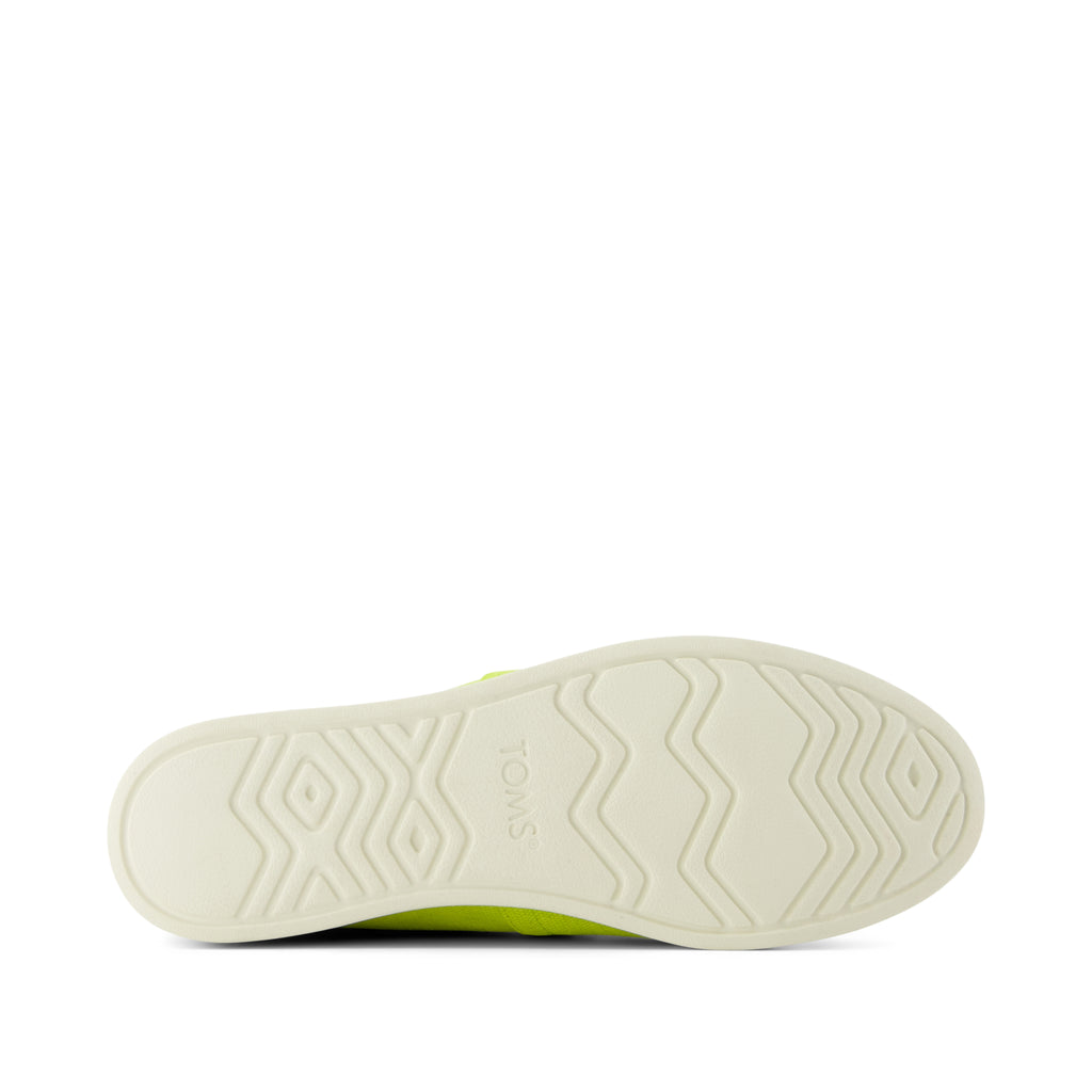 Alpargata Plus - Lime Heritage Canvas Bottom Sole View