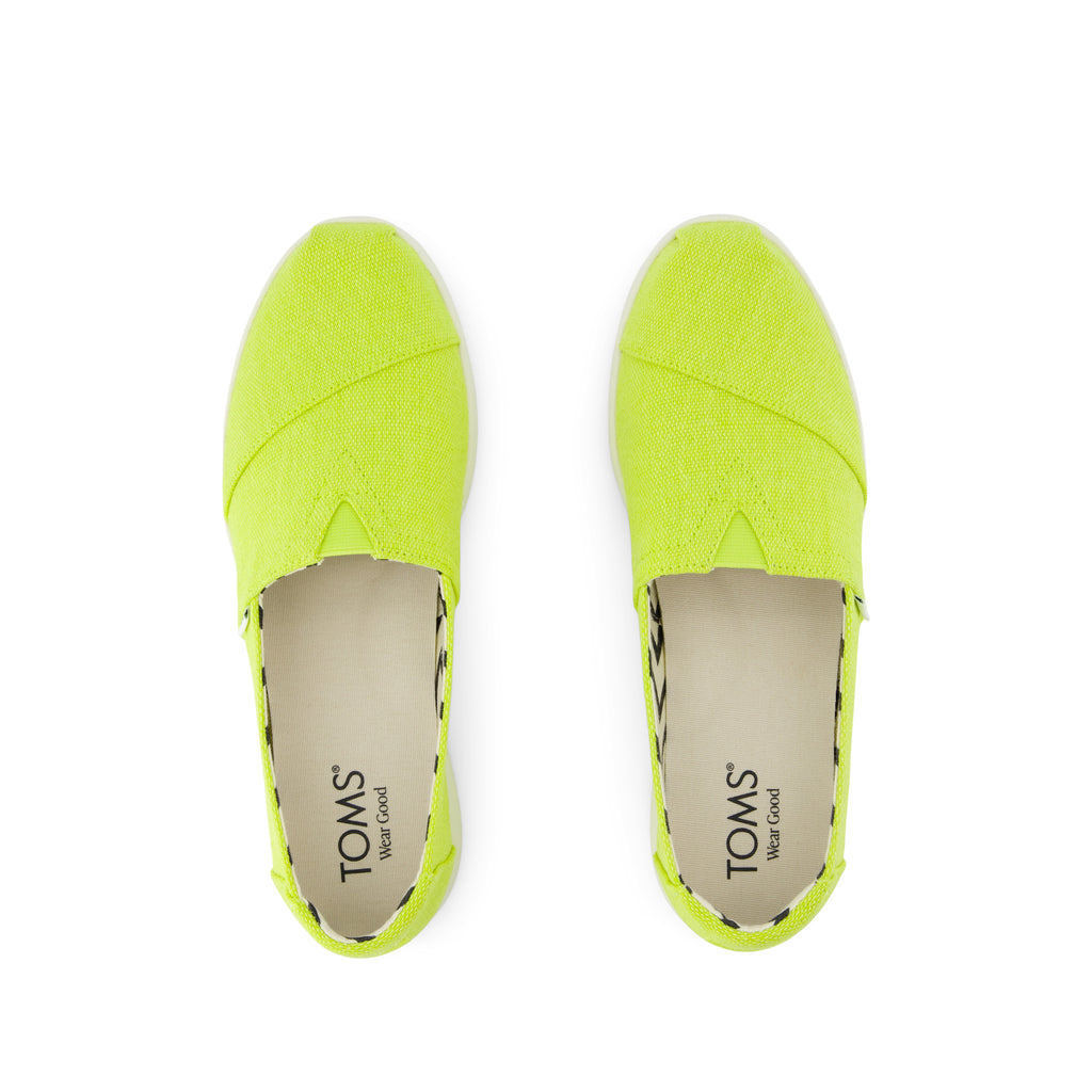 Alpargata Plus - Lime Heritage Canvas Top View