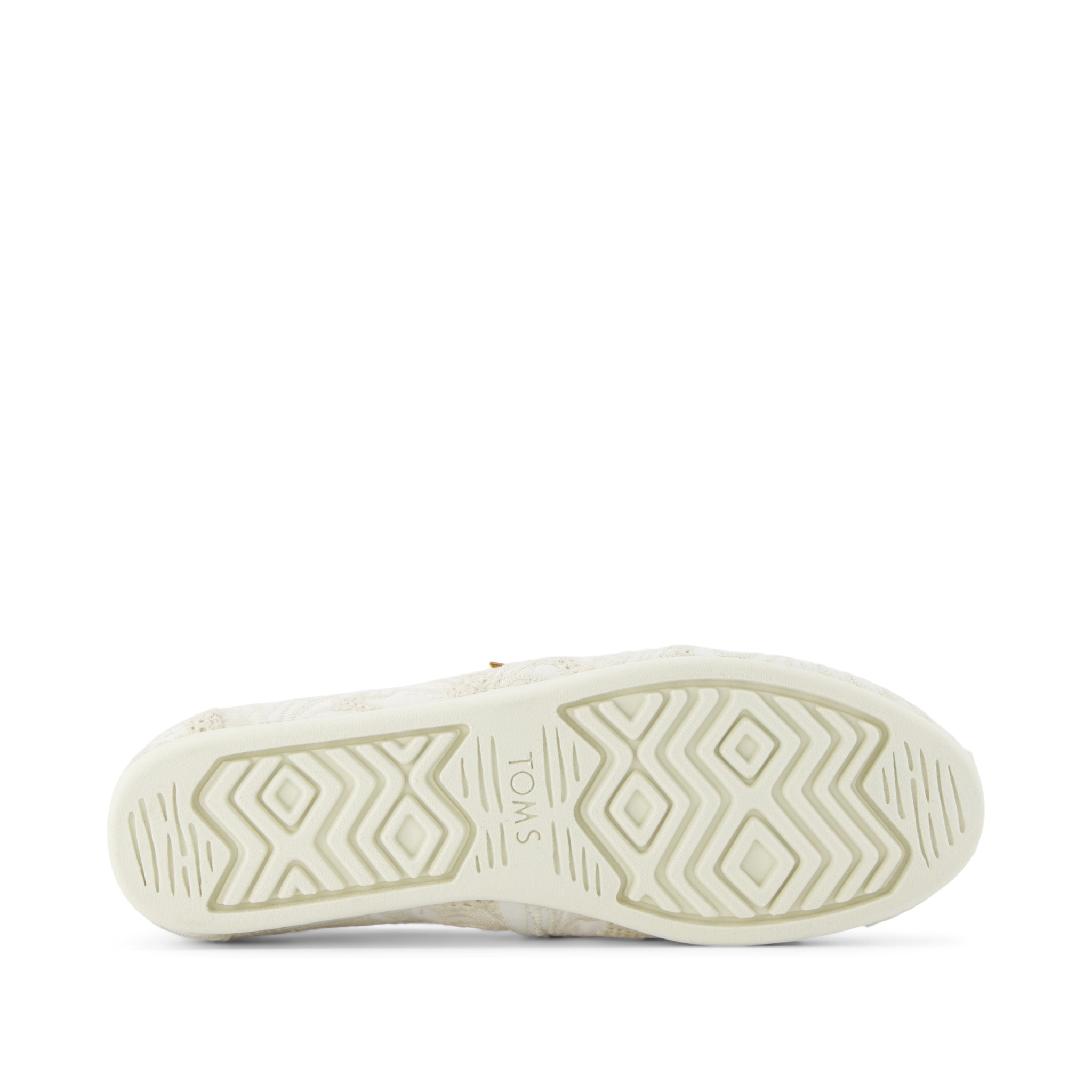 Alpargata Classic - Natural Floral Eyelet Bottom Sole View