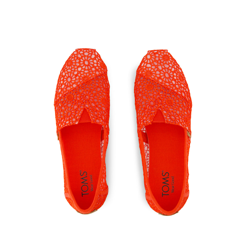 Alpargata Classic - Flame Moroccan Crochet Top View