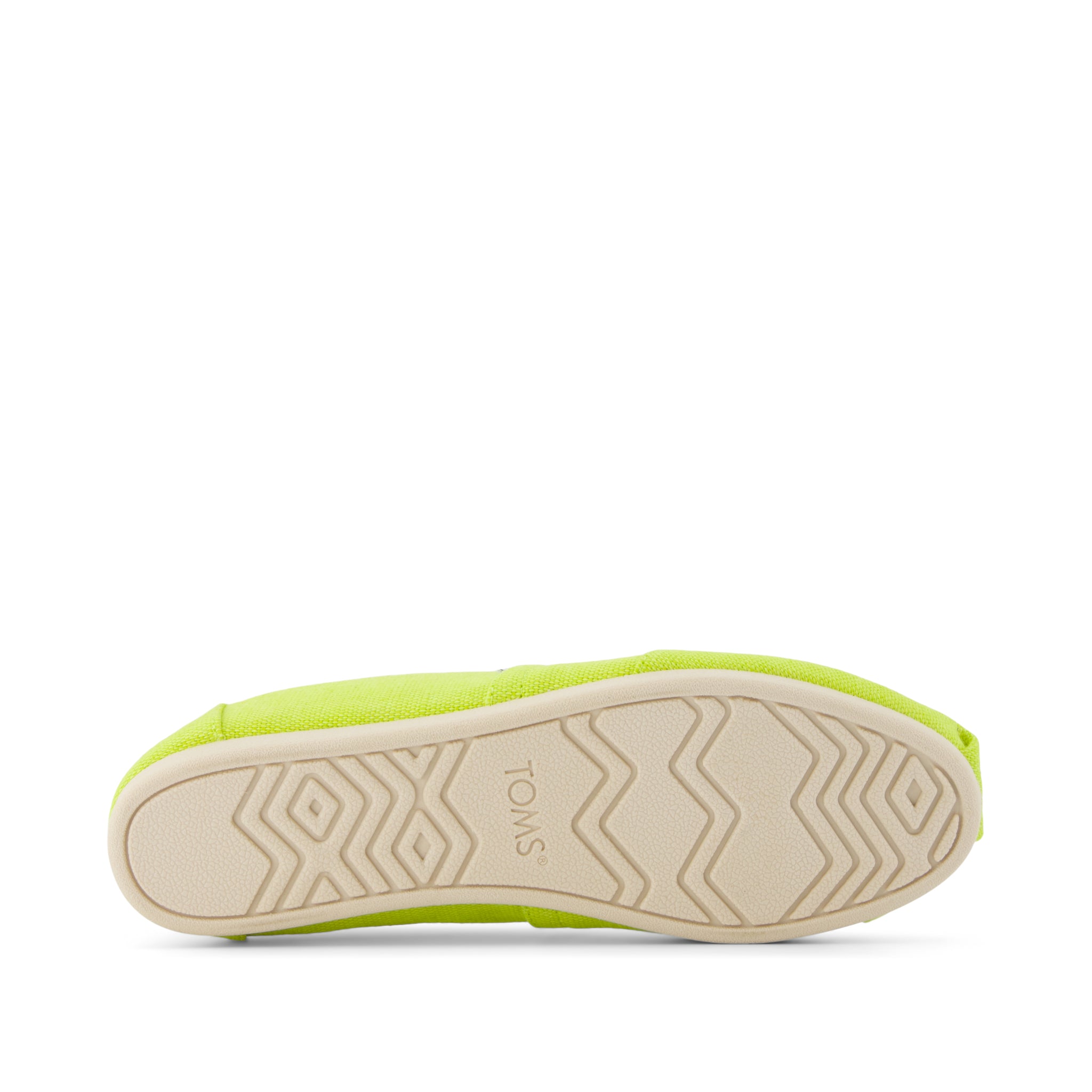 Alpargata Classic - Lime Heritage Canvas Bottom Sole View