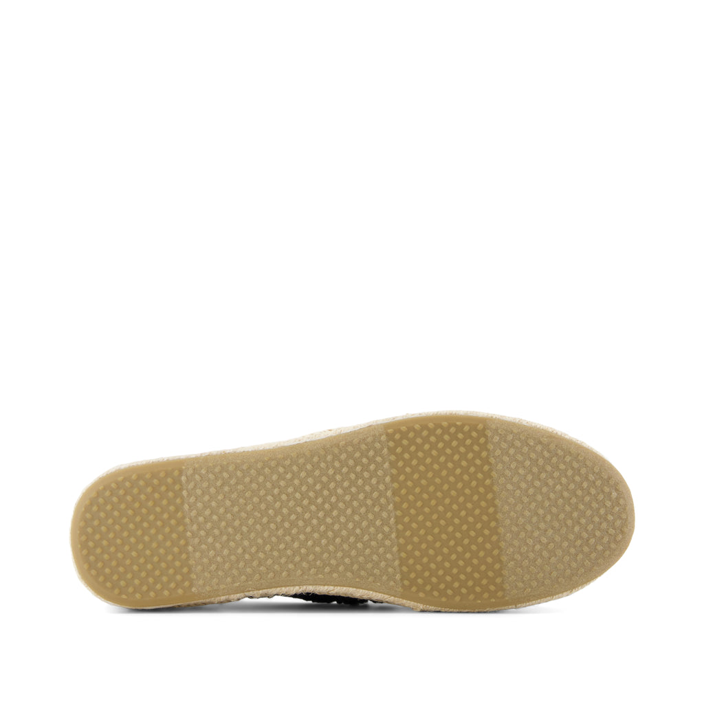 Alpargata Rope 2.0 Espadrille - Black Crochet Lace Bottom Sole View