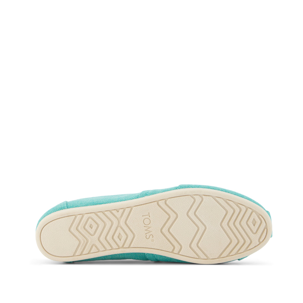 Alpargata Classic - Aqua Heritage Canvas Bottom Sole View