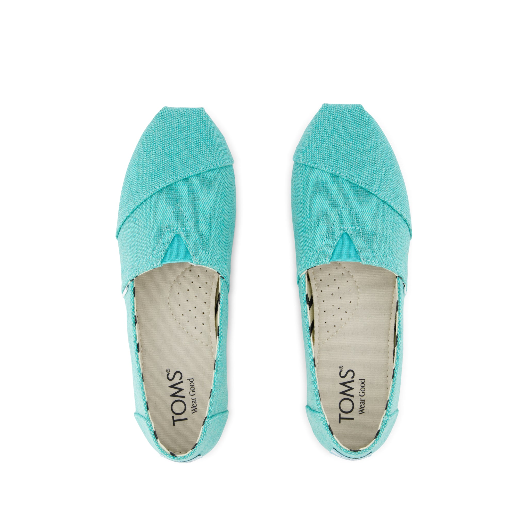 Alpargata Classic - Aqua Heritage Canvas Top View