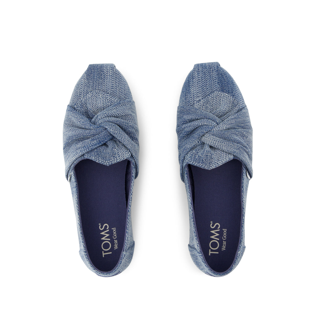 Alpargata Classic - Dark Sky Textured Denim Top View