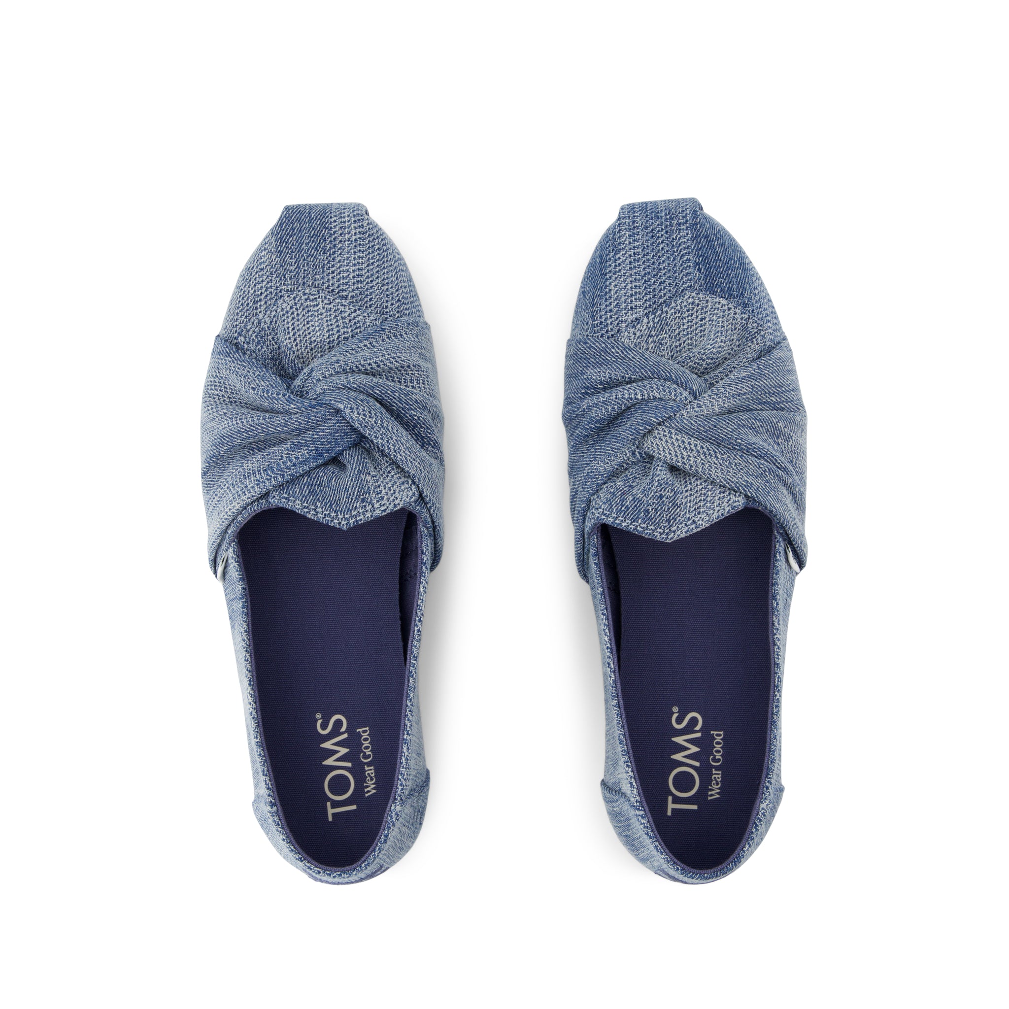 Alpargata Classic - Dark Sky Textured Denim Top View