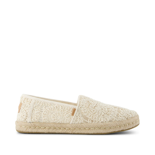 Alpargata Rope 2.0 Espadrille - Natural Crochet Lace Side View