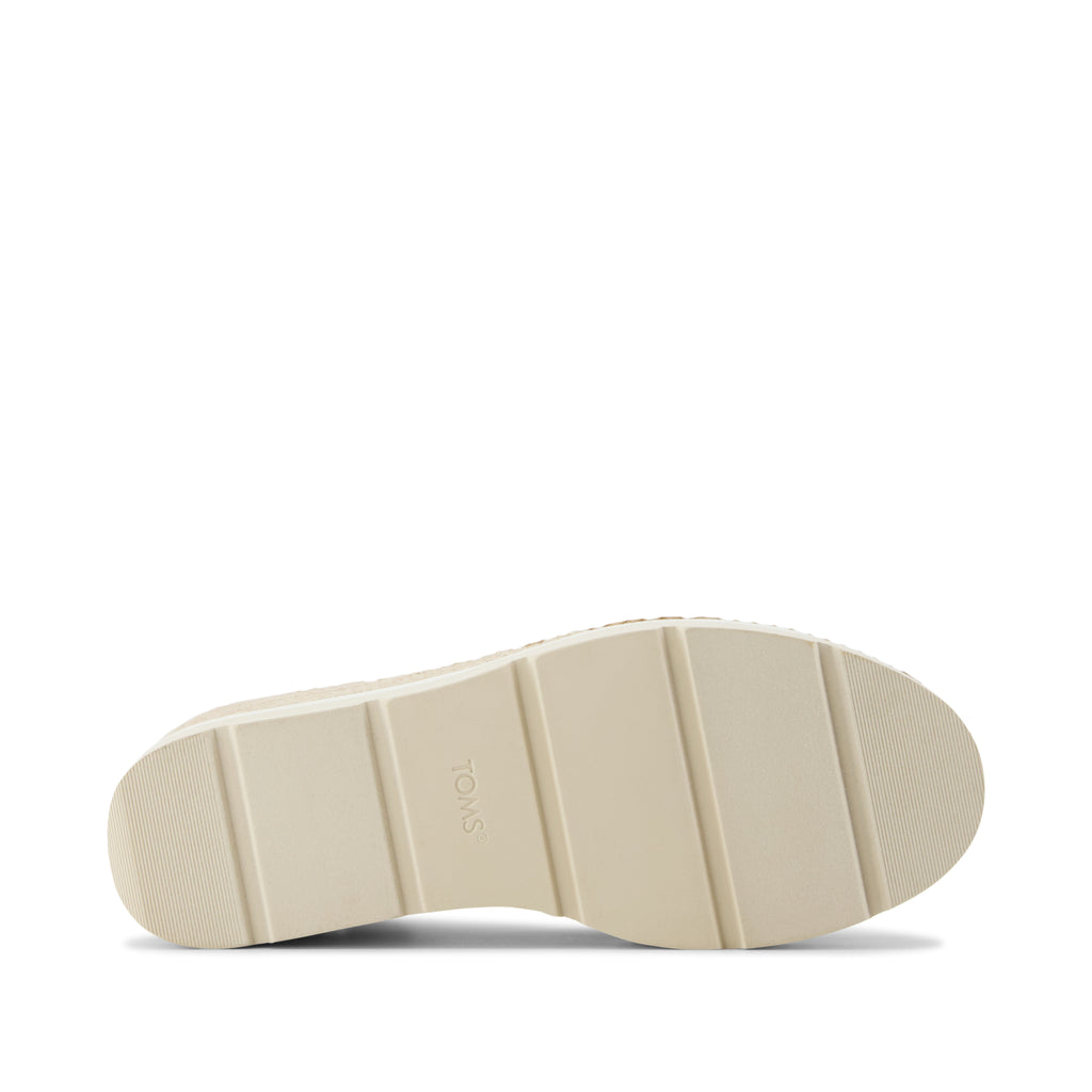 Darya Wedge Platform Sandal - Natural Yarn Dye Bottom Sole View