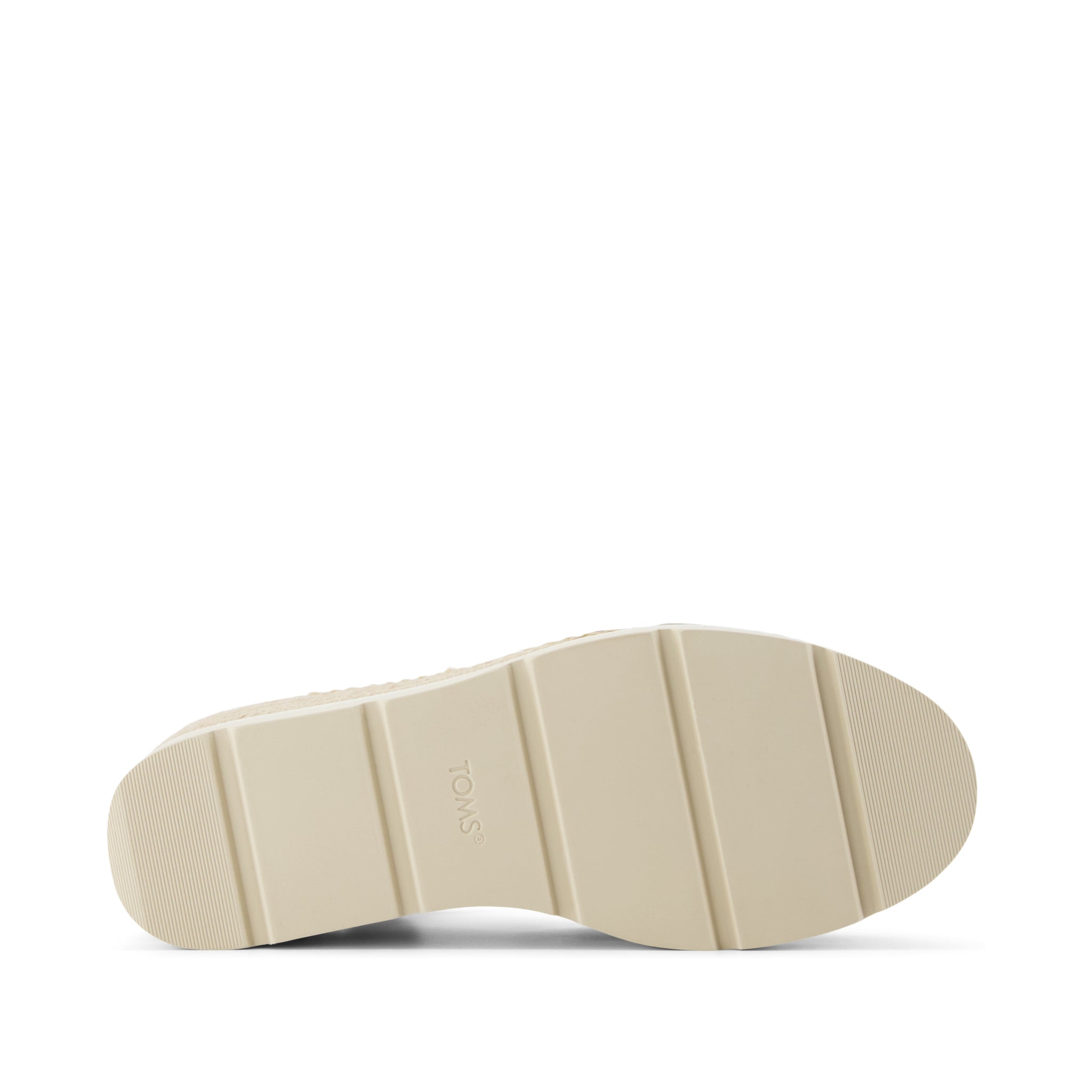 Darya Wedge Platform Sandal - Champagne Metallic Suede Bottom Sole View