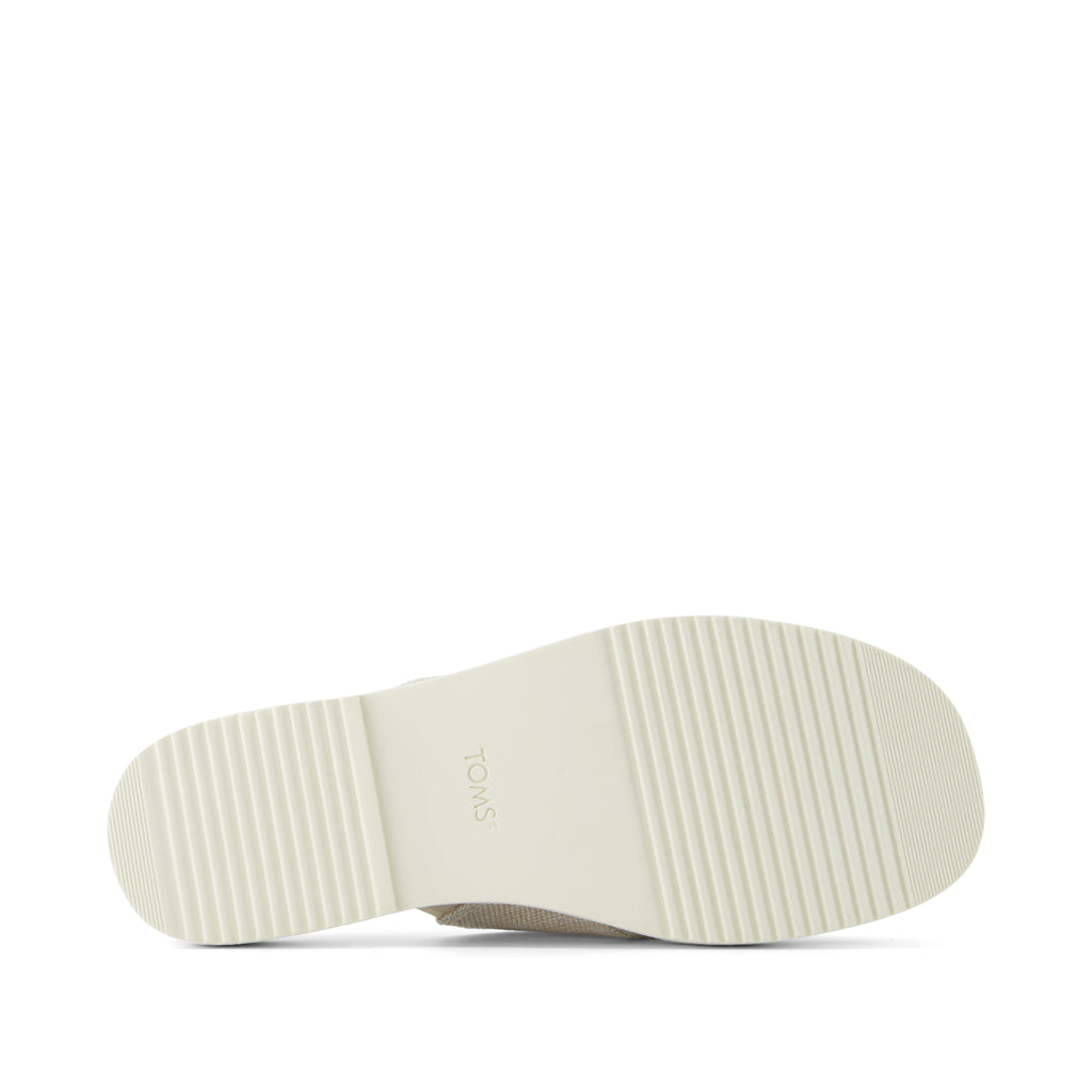 Mae Crossover Slide Sandal - Natural Yarn Dye Bottom Sole View