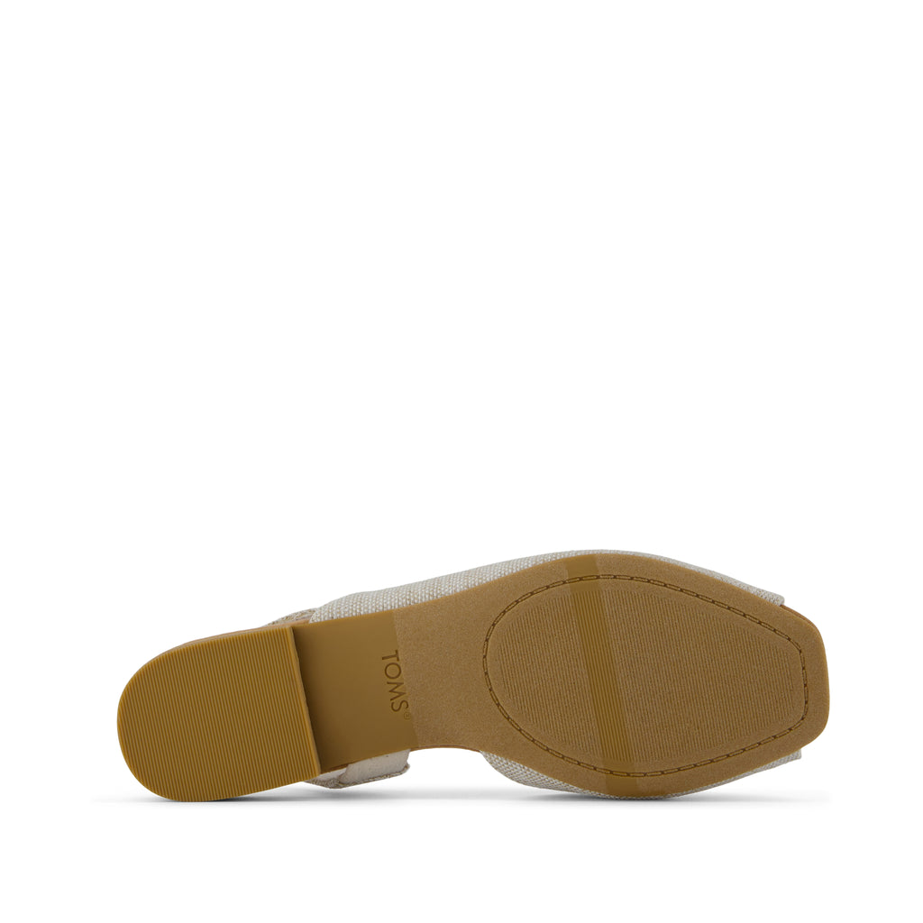 Briella Slingback Flat - Natural Yarn Dye Bottom Sole View