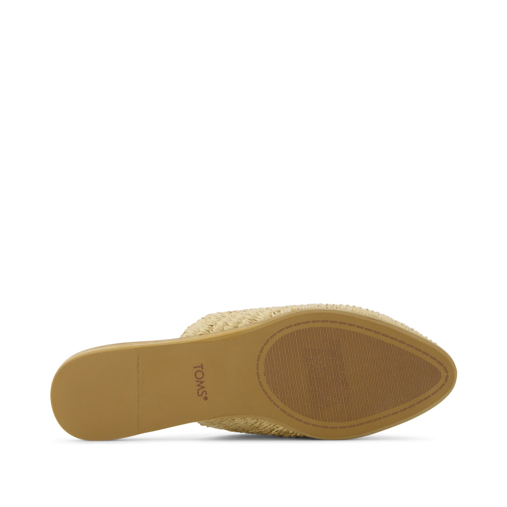 Jade Flat - Almond Raffia Bottom Sole View