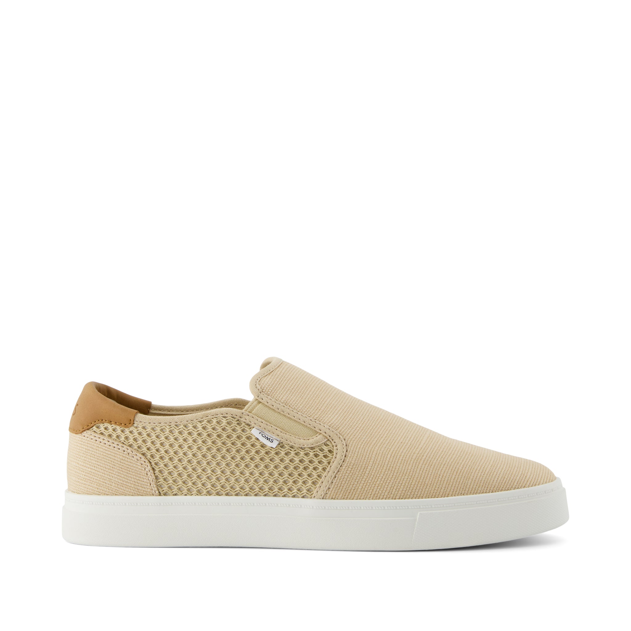 Baja 2.0 Slip On Sneaker - Almond Legacy Canvas and Textured Mesh Side View