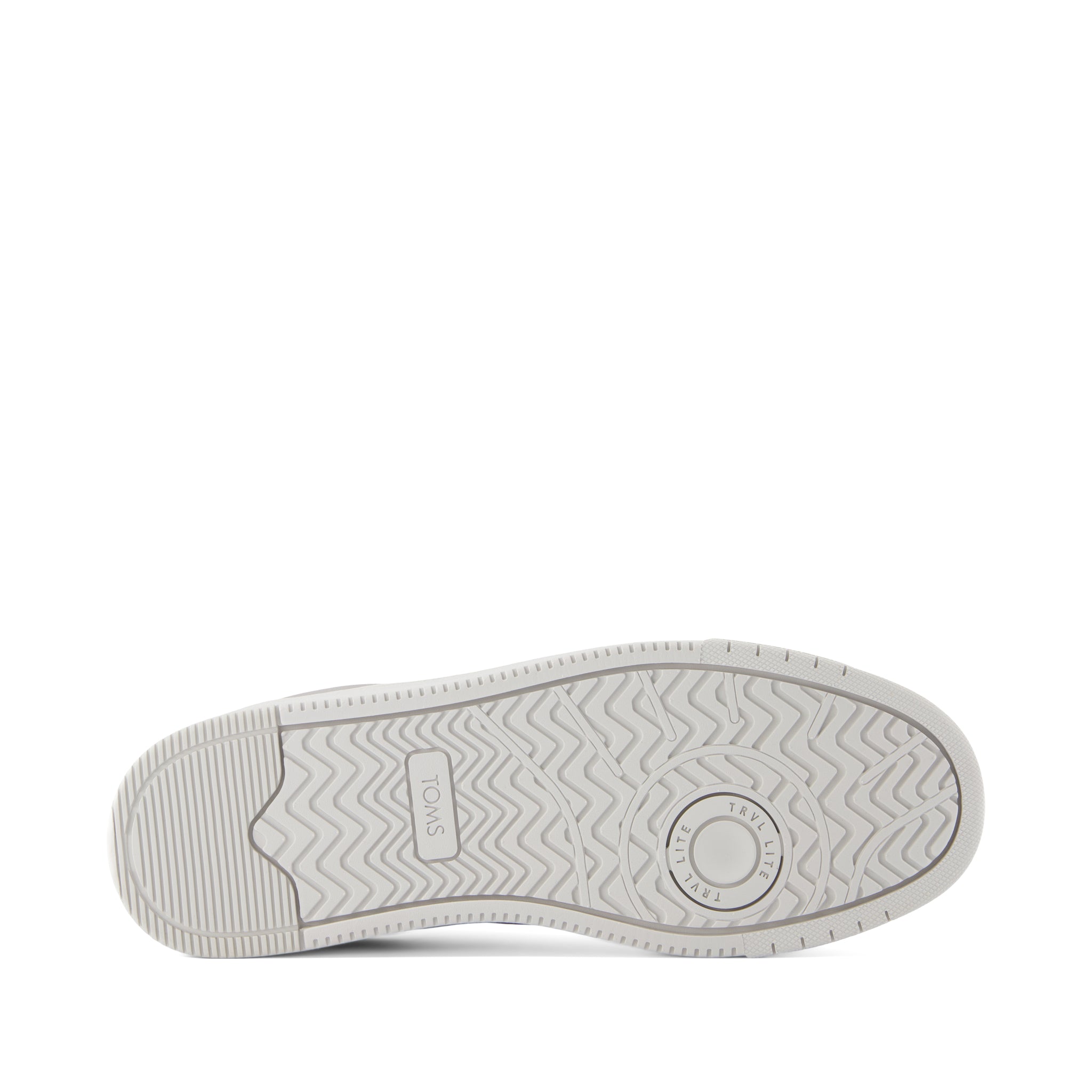 TRVL LITE Lace-Up Sneaker - Light Gray Leather Bottom Sole View