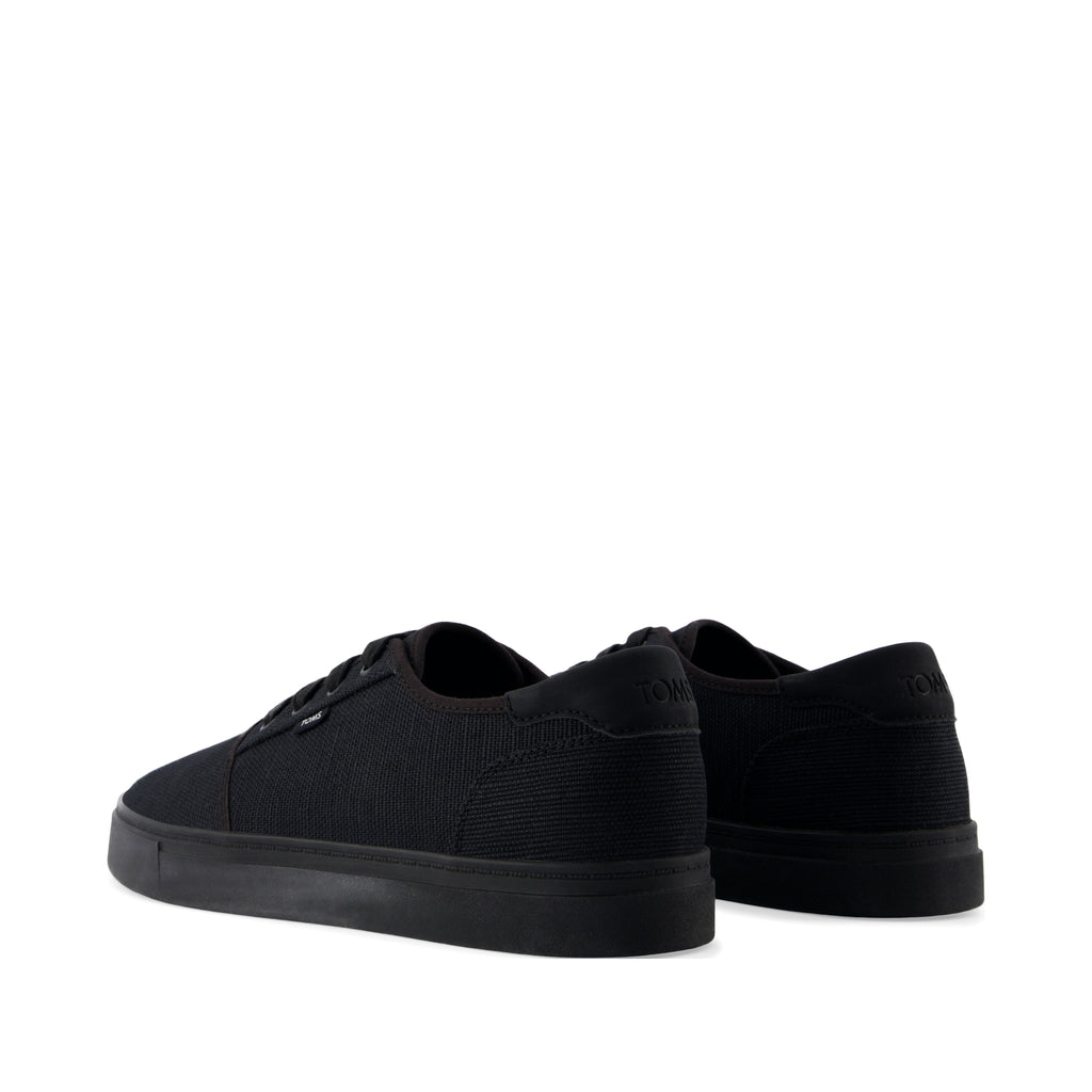 Carlo 2.0 Lace-Up Sneaker - Black and Black Legacy Canvas Back View