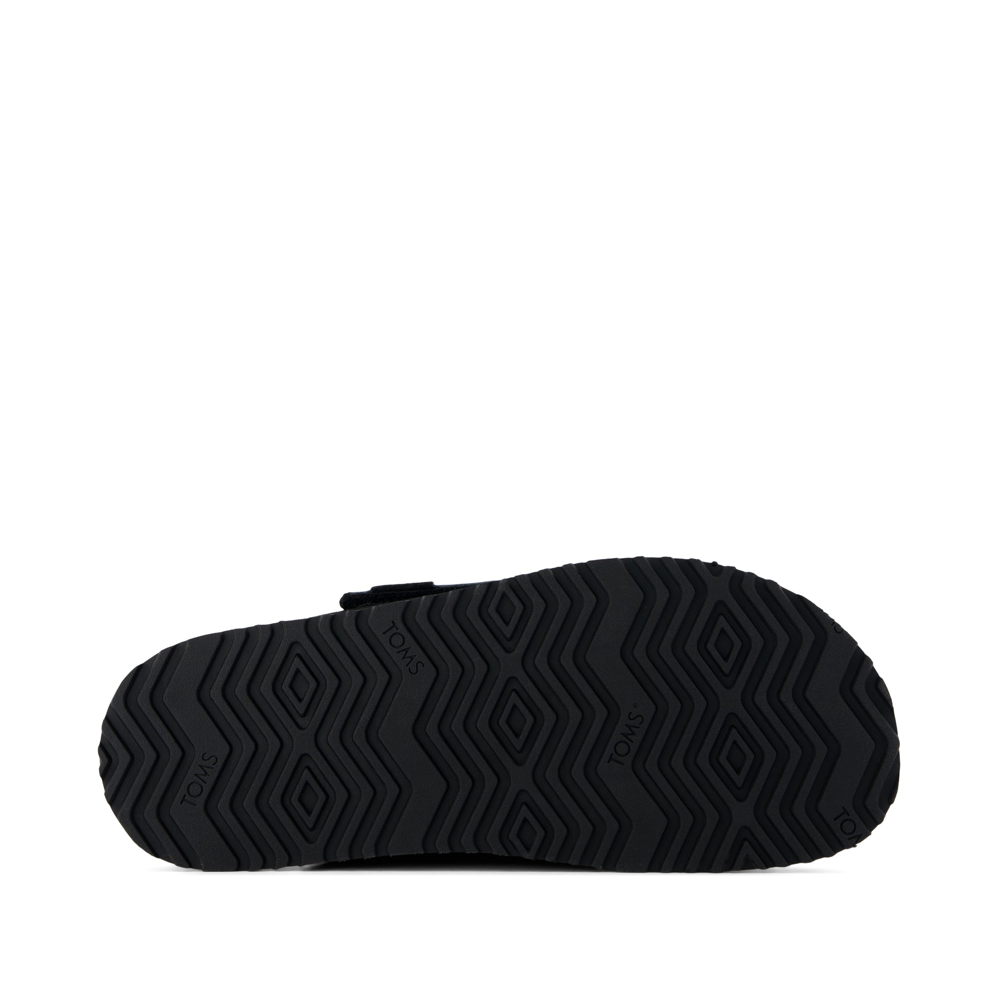 Danilo Slide Sandal - Black Perforated Suede Bottom Sole View