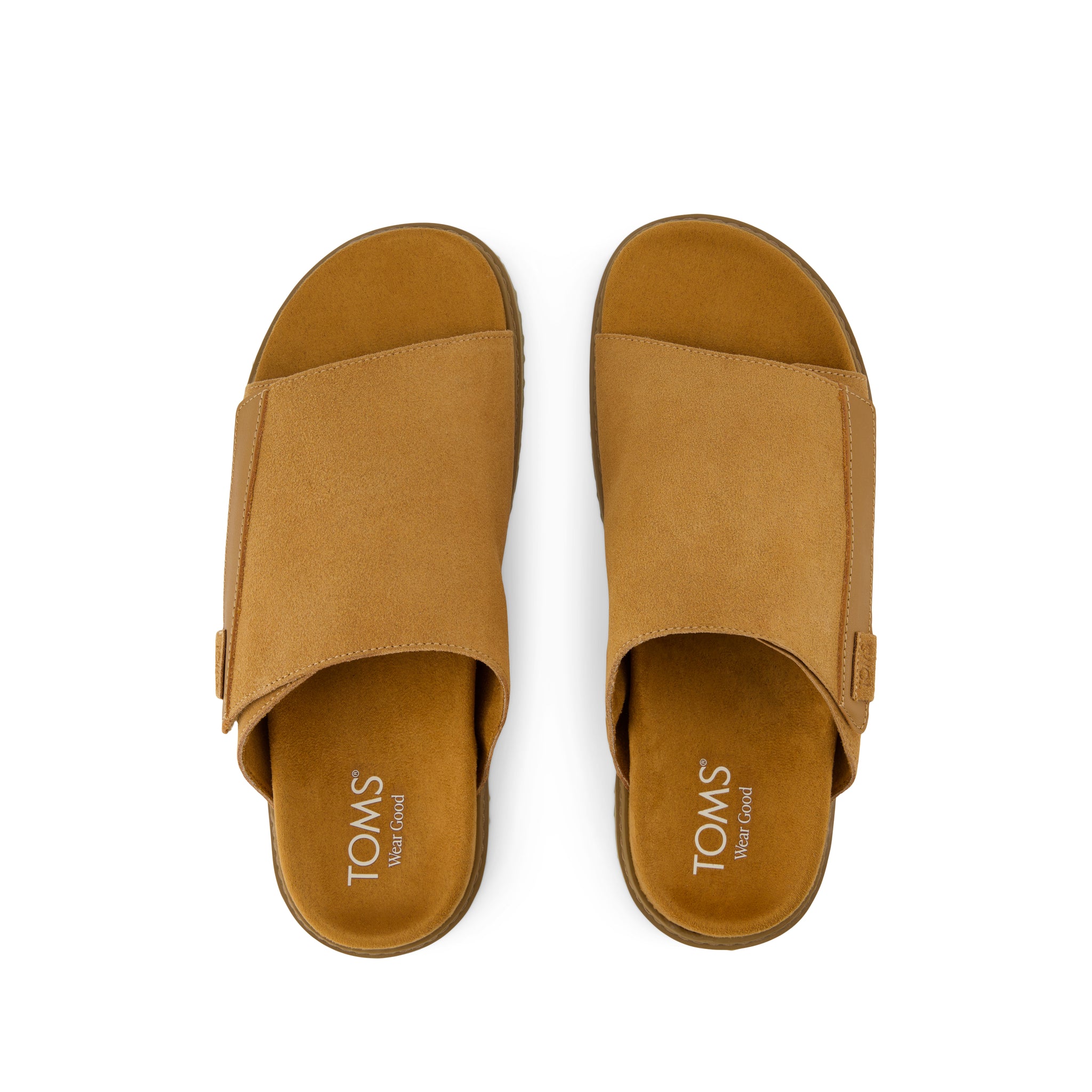 Danilo Slide Sandal - Tan Suede Top View