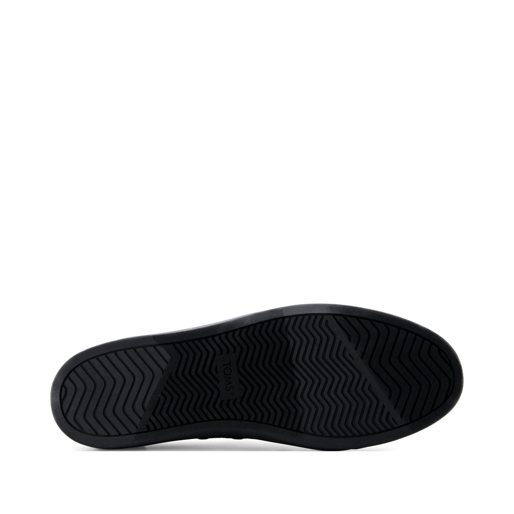 Baja 2.0 Slip On Sneaker - Black and Black Legacy Canvas Bottom Sole View