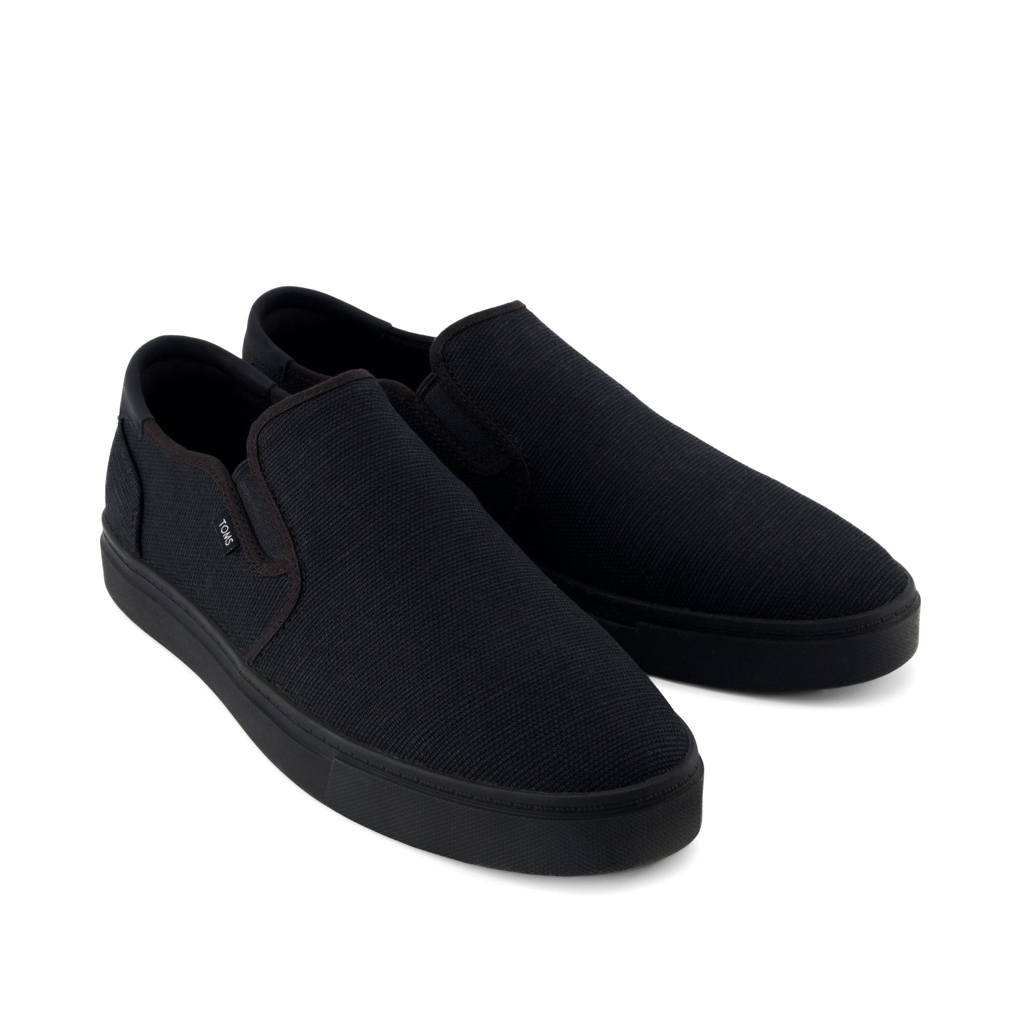 Baja 2.0 Slip On Sneaker - Black and Black Legacy Canvas Front View