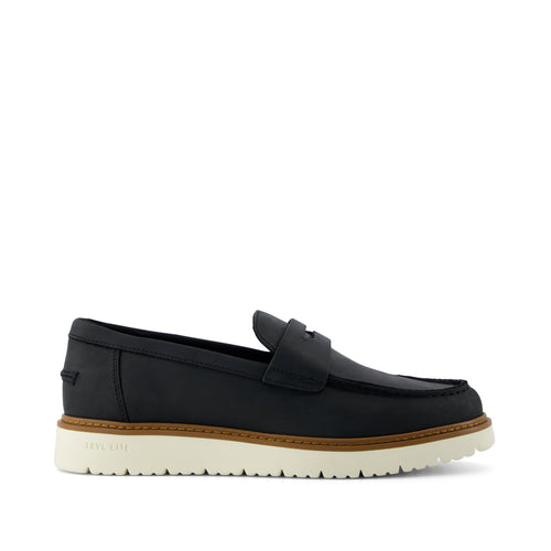 Navi TRVL LITE  Havana Loafer - Black Leather Side View