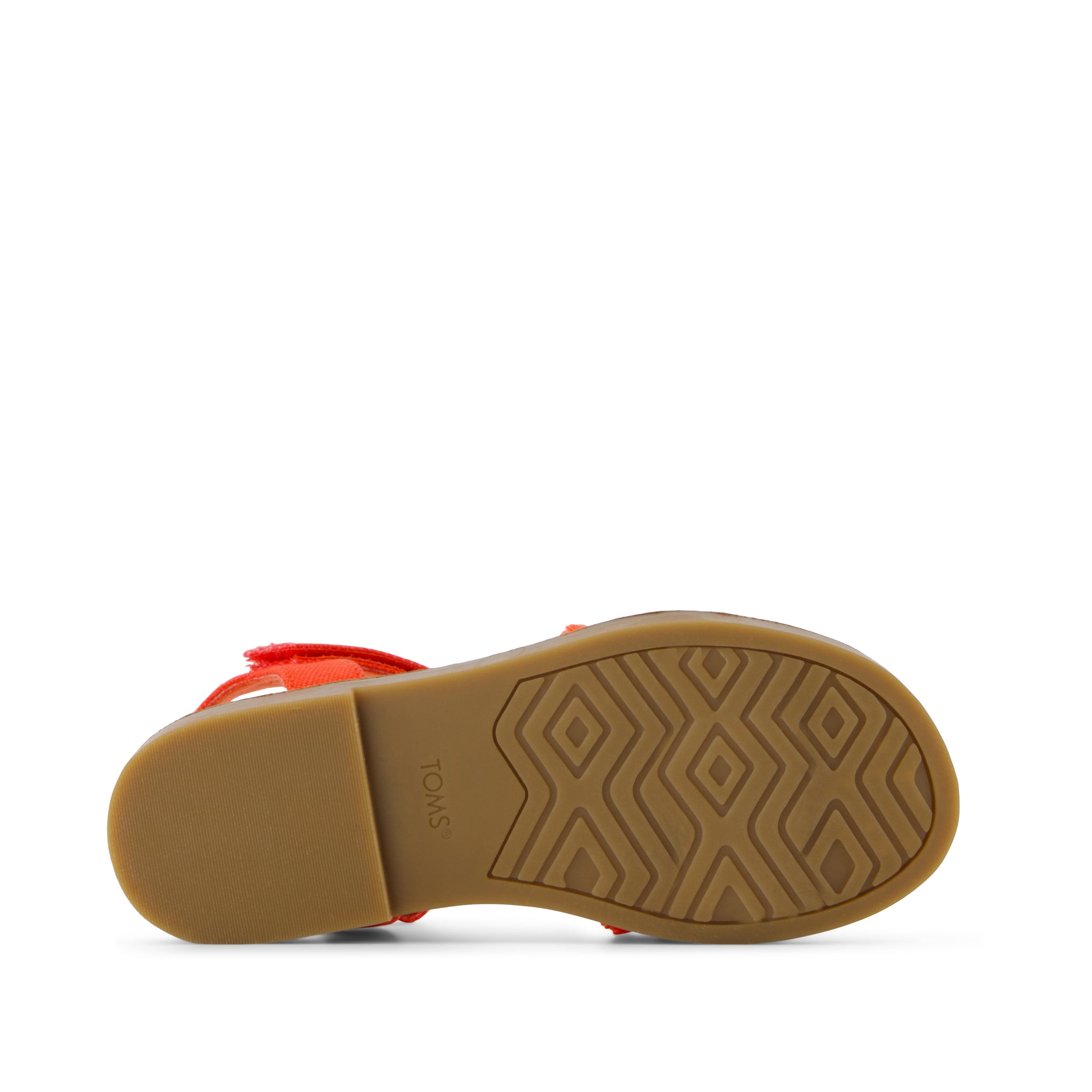 Remi Ankle Strap Kids Sandal - Flame Diamond Global Strap Bottom Sole View