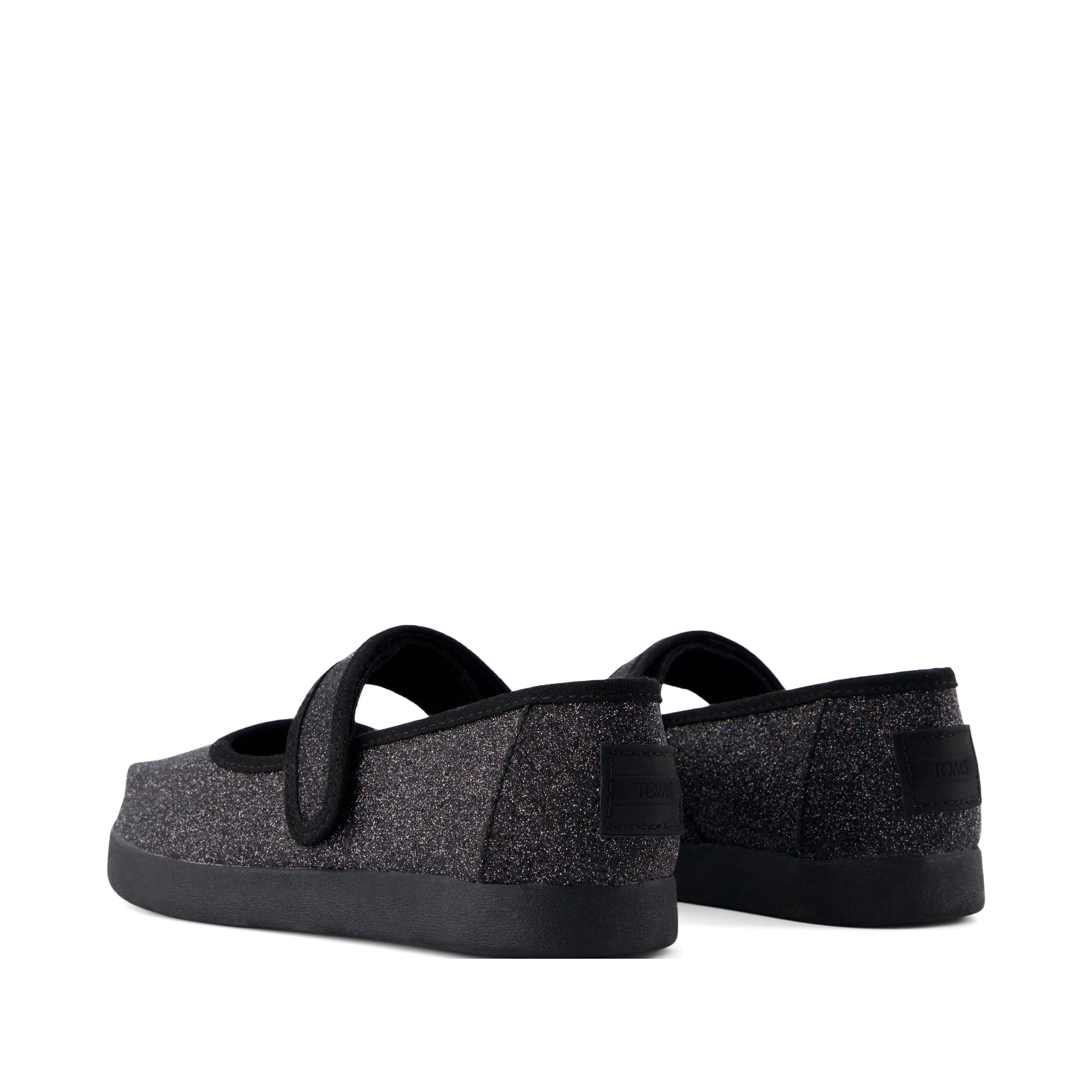 Nora Mary Jane Kids Shoe - Black Iridescent Glimmer Back View