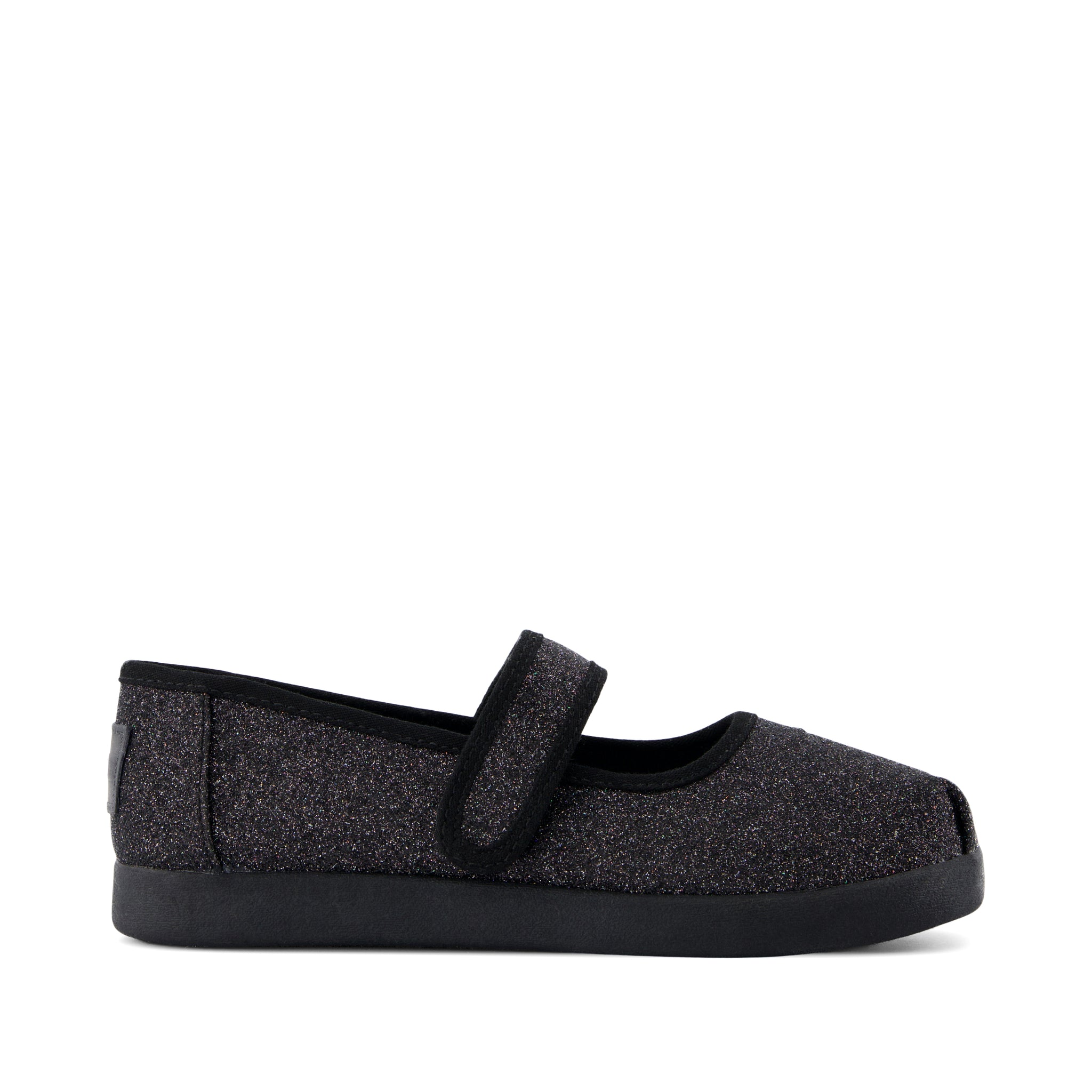 Nora Mary Jane Kids Shoe - Black Iridescent Glimmer Side View