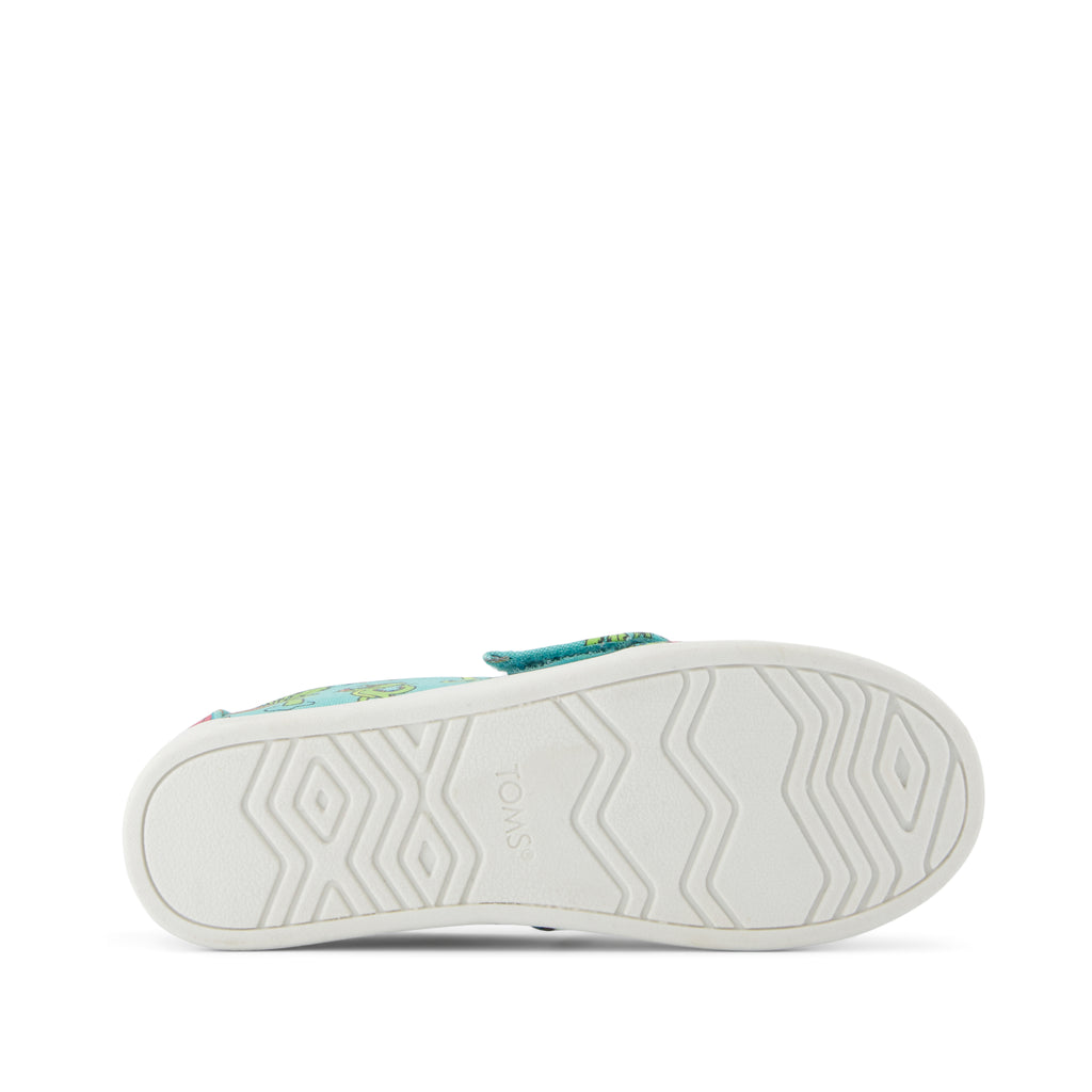 Alpargata Classic Kids Shoe - Aqua Glow in the Dark Miami Alligators Bottom Sole View