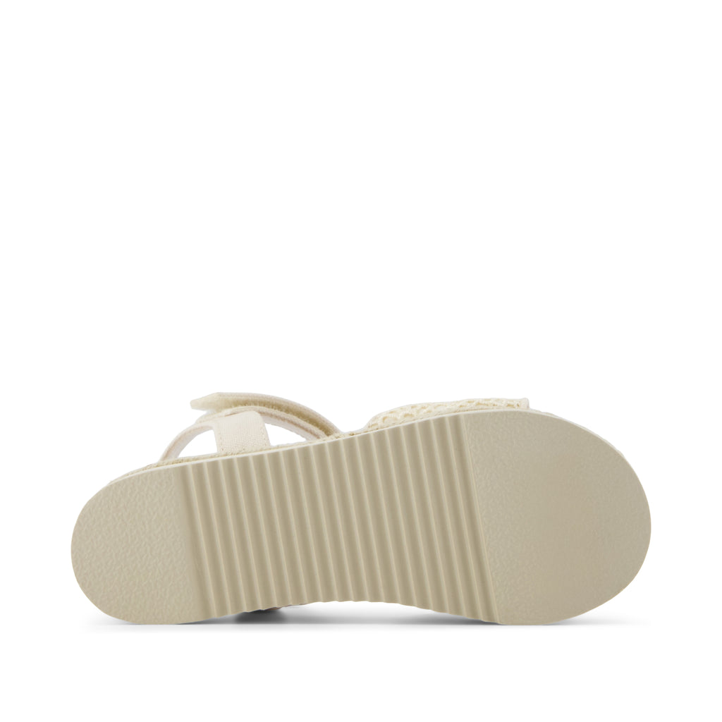 Diana Kids Sandal - Natural Moroccan Crochet Bottom Sole View