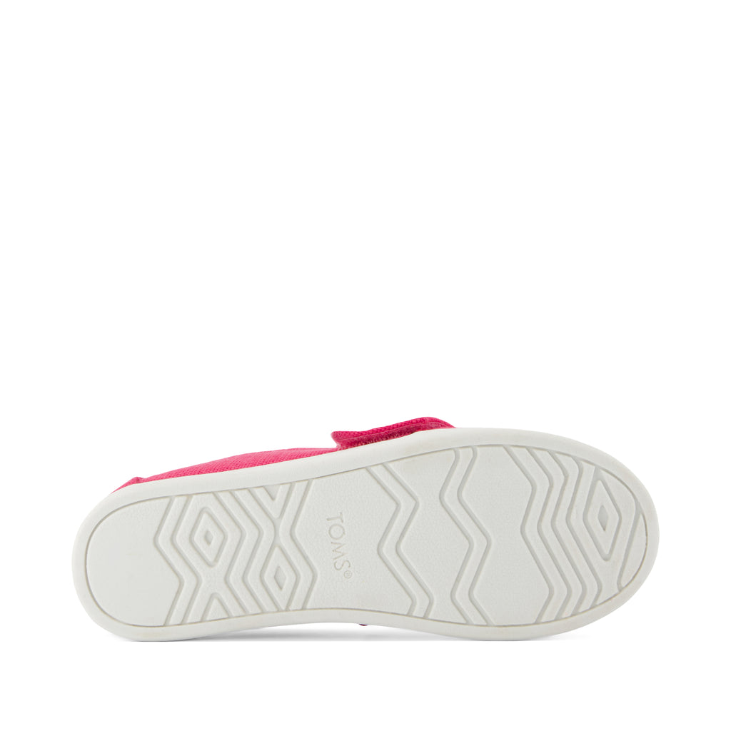 Alpargata Classic Kids Shoe - Fuchsia Heritage Canvas Bottom Sole View