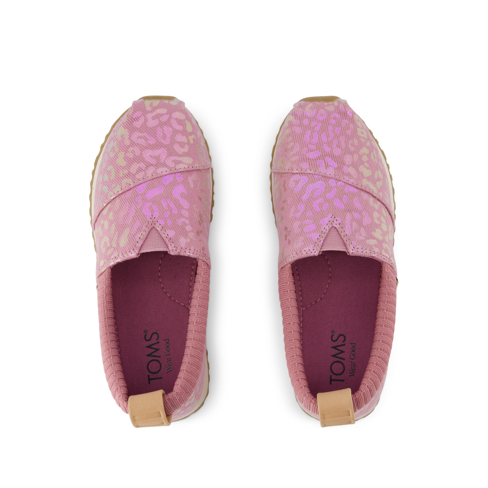 Resident Kids Sneaker - Cosmic Pink Iridescent Leopard Top View