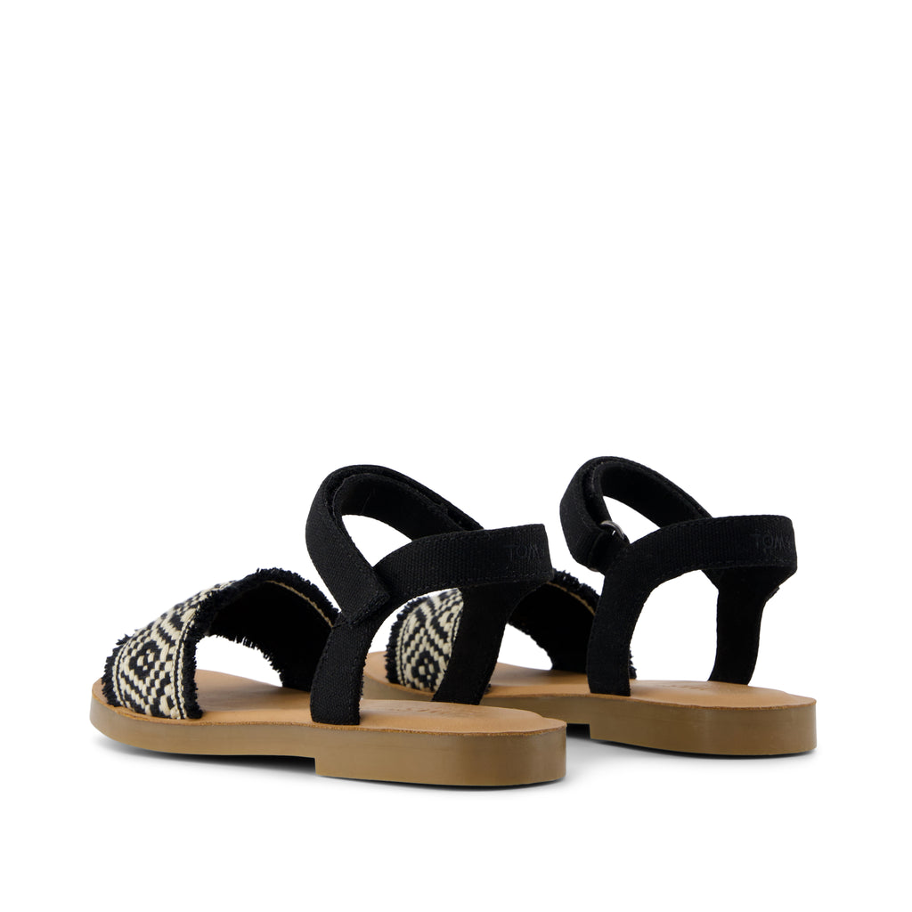 Remi Ankle Strap Kids Sandal - Black Diamond Global Strap Back View