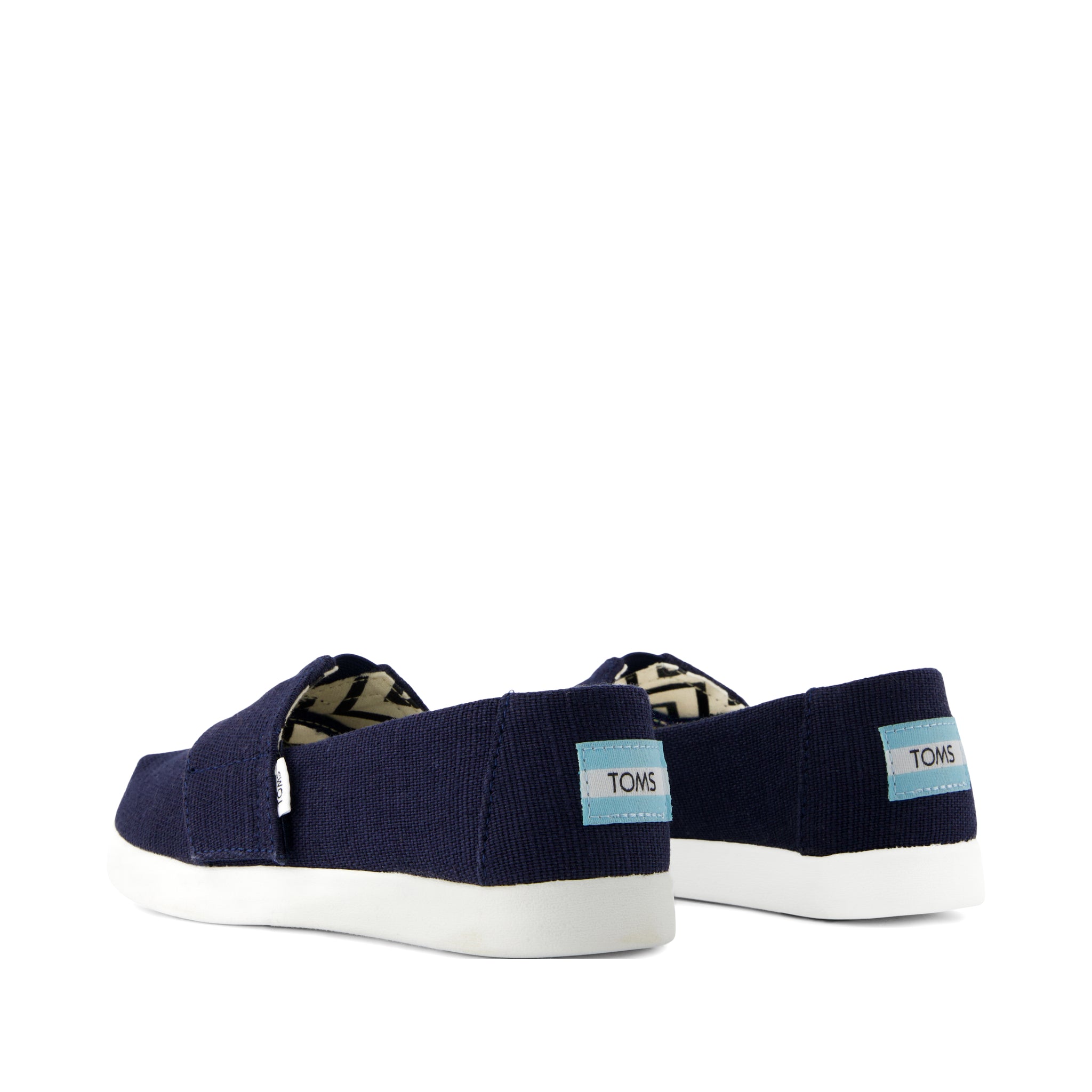 Alpargata Classic Kids Shoe - Navy Heritage Canvas Back View