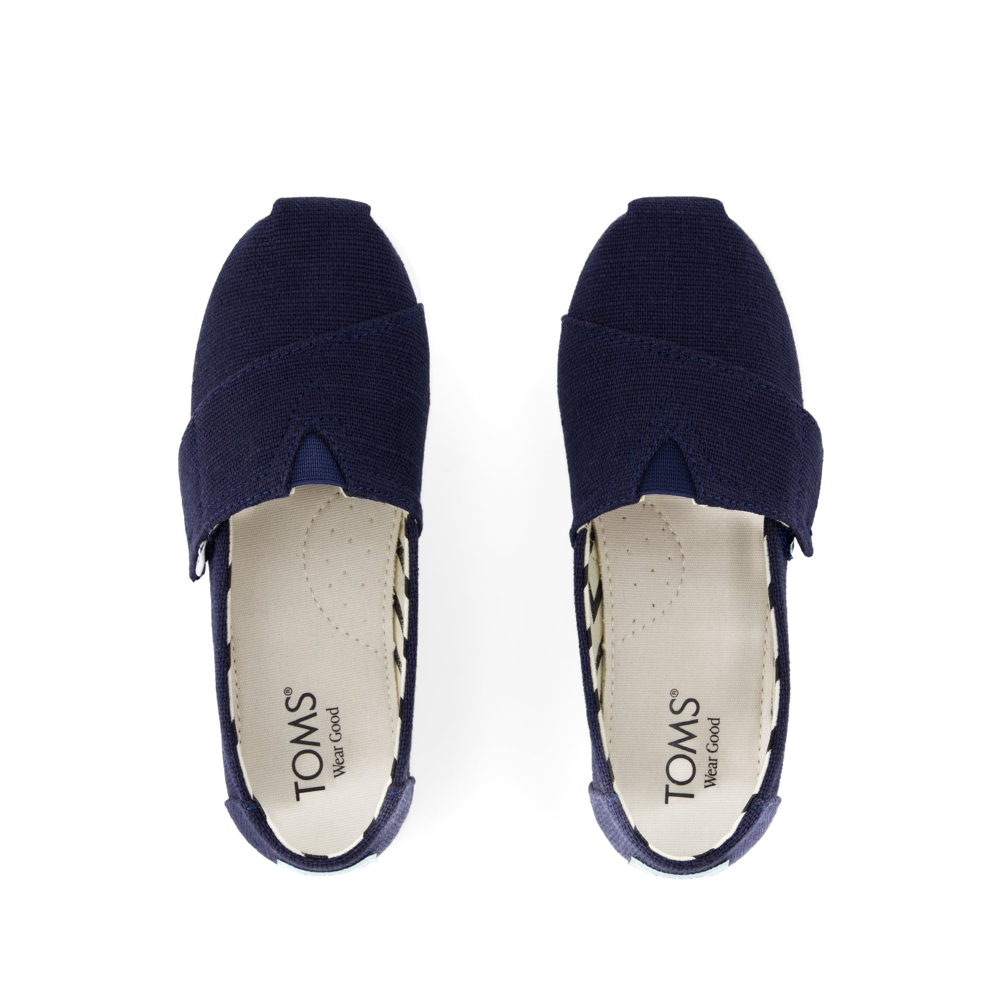 Alpargata Classic Kids Shoe - Navy Heritage Canvas Top View