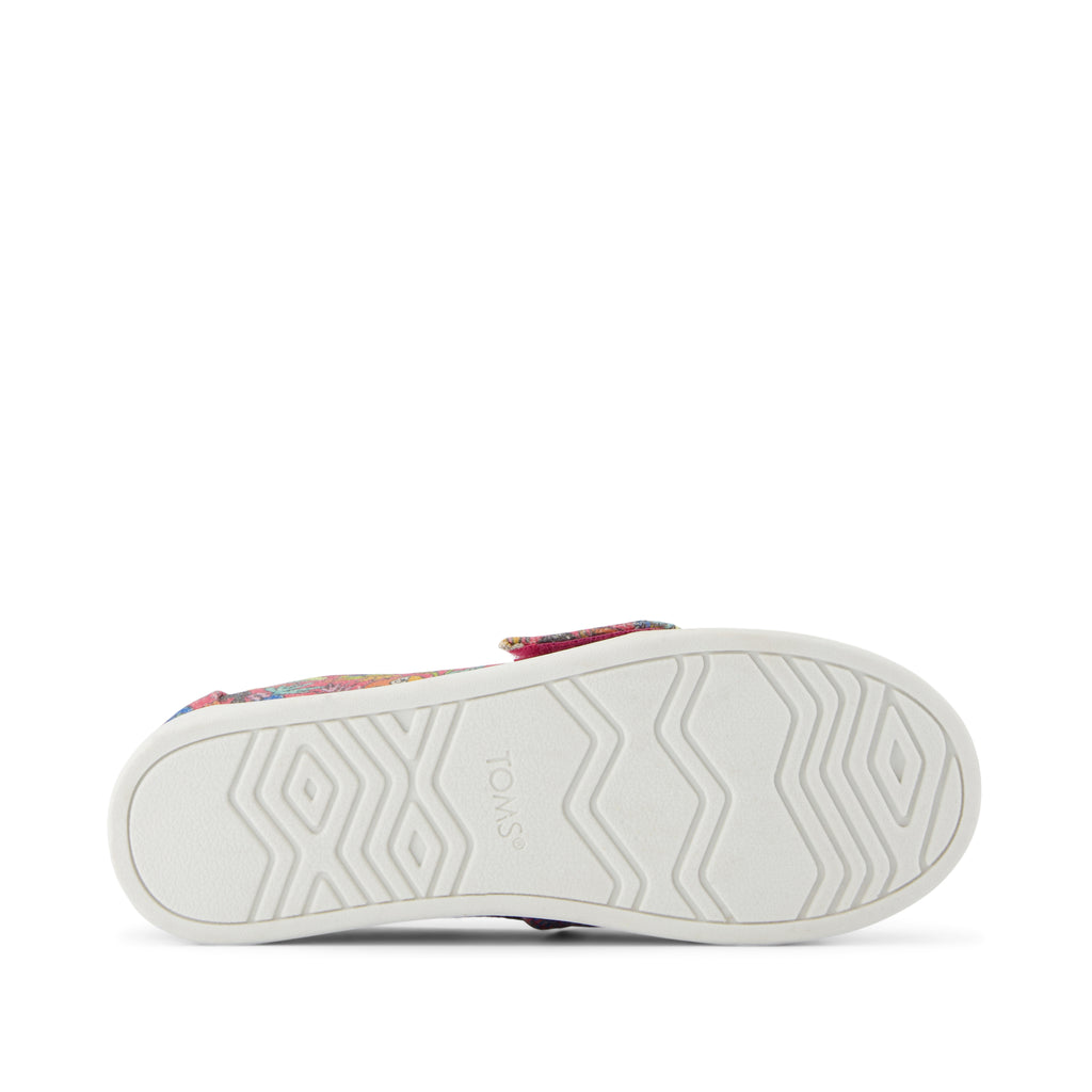 Alpargata Classic Kids Shoe - Fuchsia Birds of Paradise Print Bottom Sole View