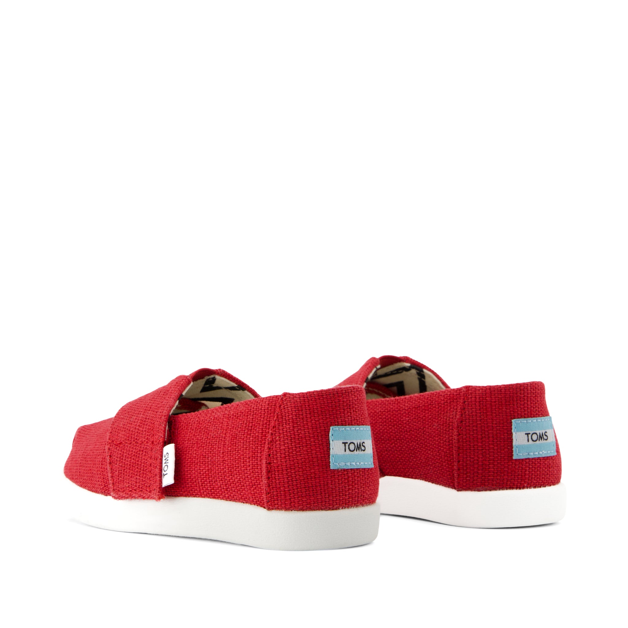 Alpargata Classic Toddler Shoe - Red Heritage Canvas Back View